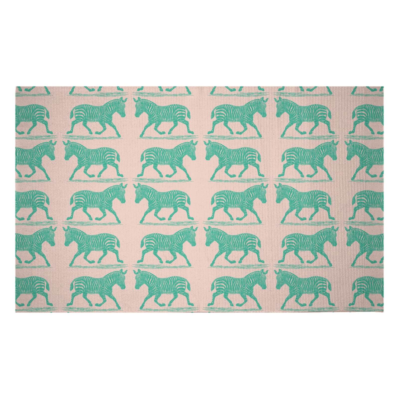 Zebra Woven Rug - Small