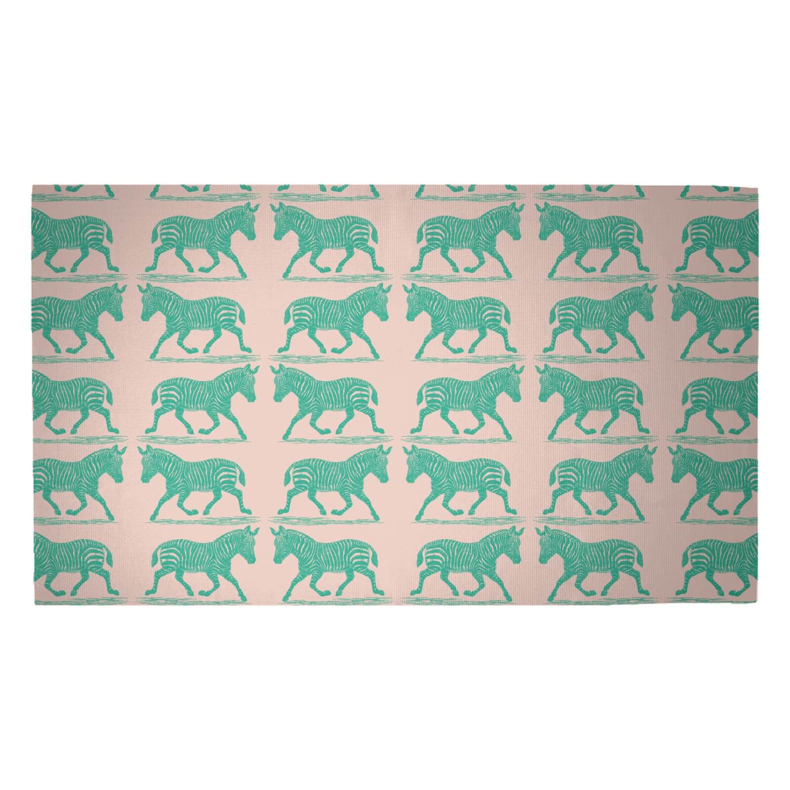 Zebra Woven Rug - Medium