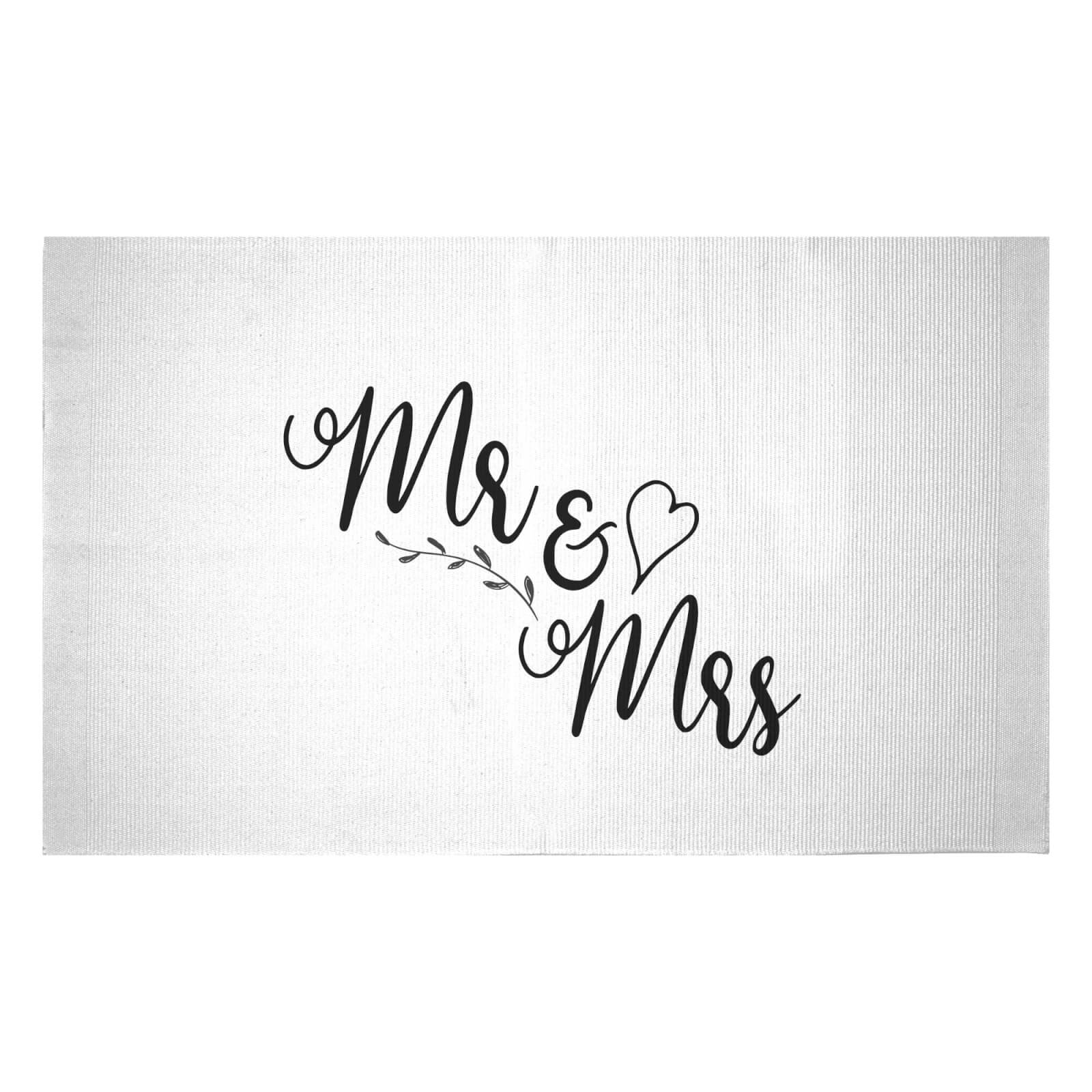 Mr & Mrs Woven Rug - Small