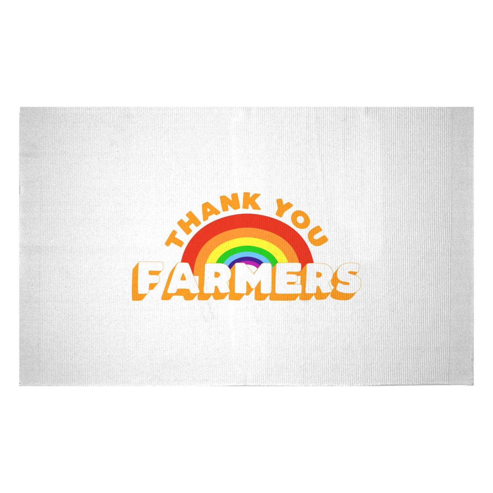 Thank You Farmers Woven Rug - Small