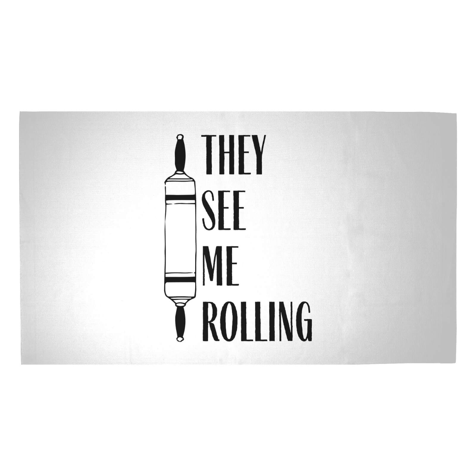 They See Me Rolling Woven Rug - Medium