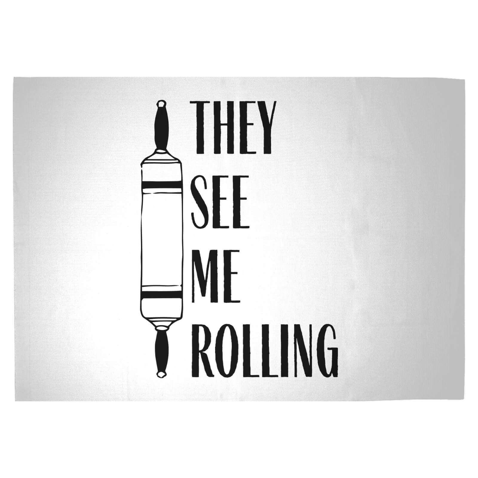 They See Me Rolling Woven Rug - Large