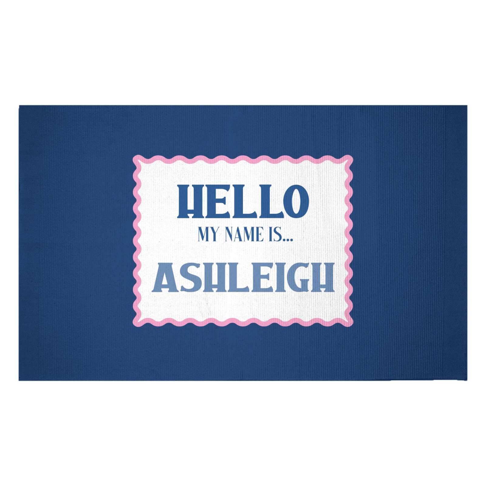 Hello My Name Is Ashleigh Woven Rug - Small