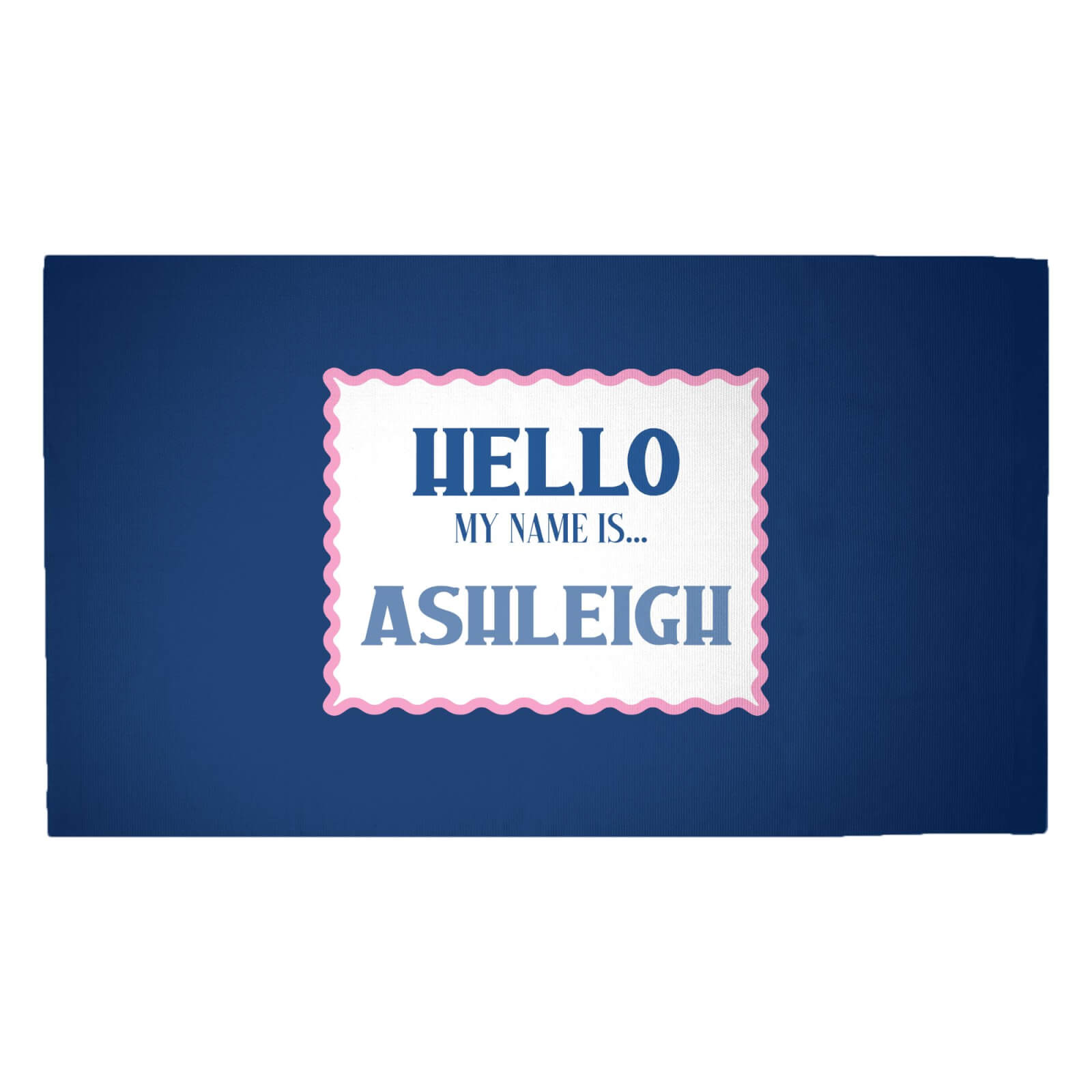 Hello My Name Is Ashleigh Woven Rug - Medium