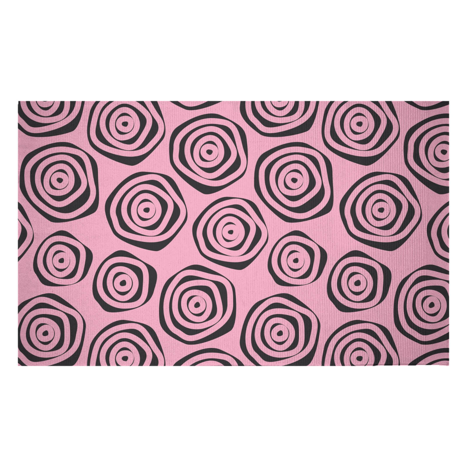 Abstract Roses Woven Rug - Small