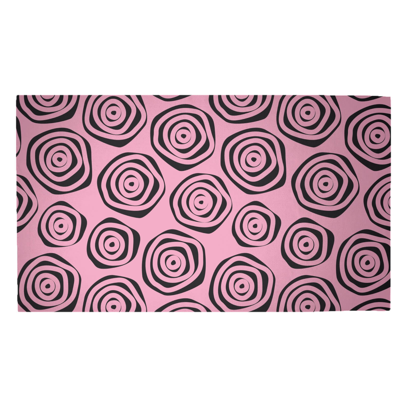 Abstract Roses Woven Rug - Medium