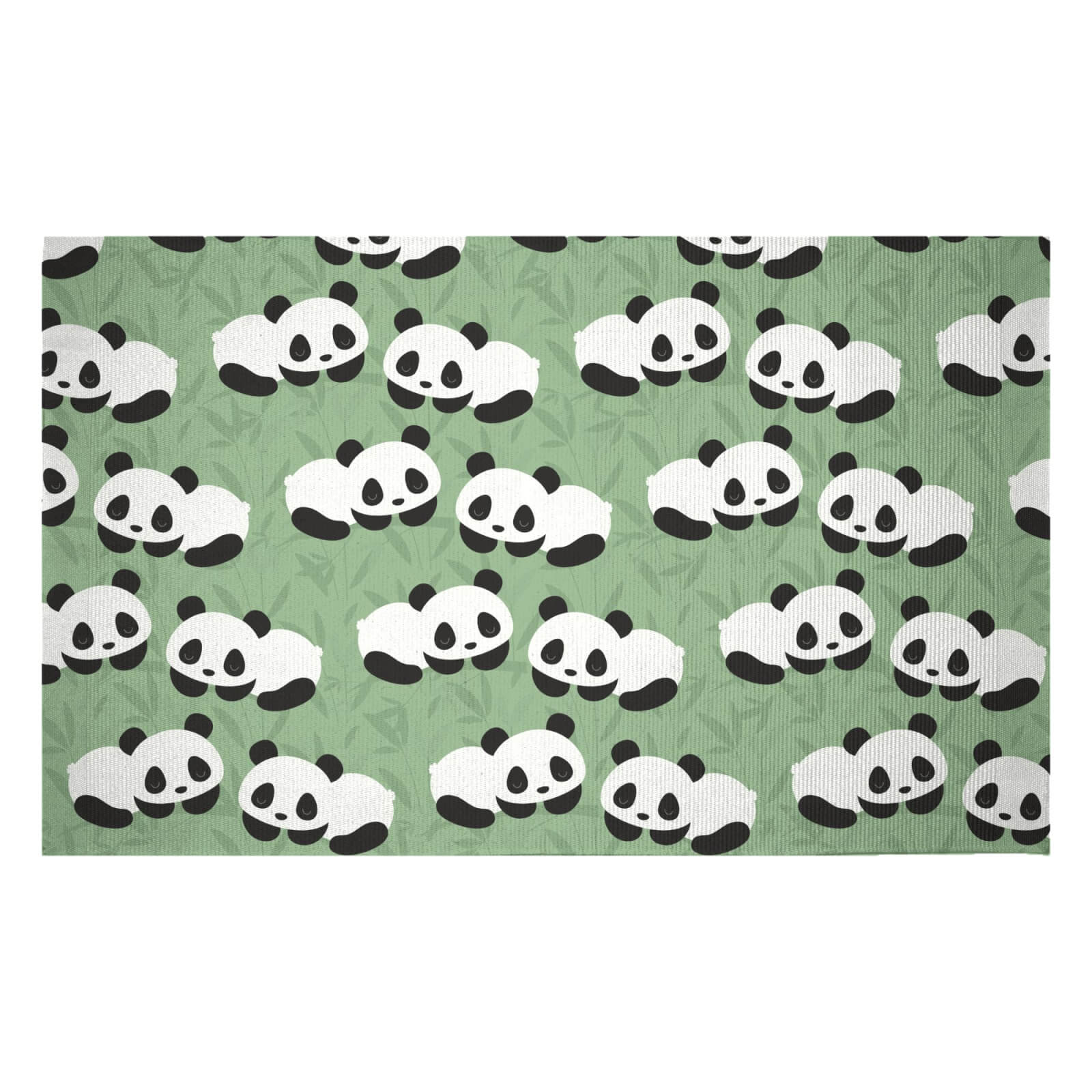 Panda Slumber Party Woven Rug - Small