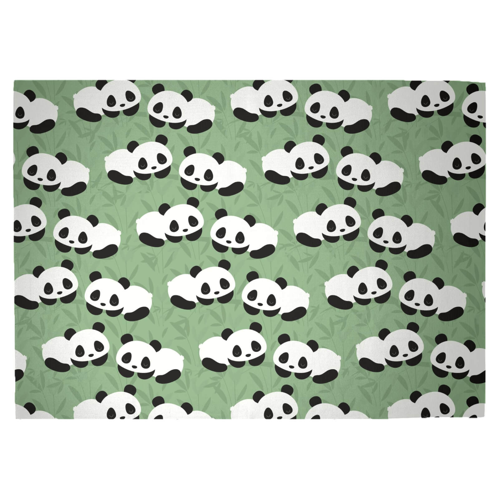 Panda Slumber Party Woven Rug - Large