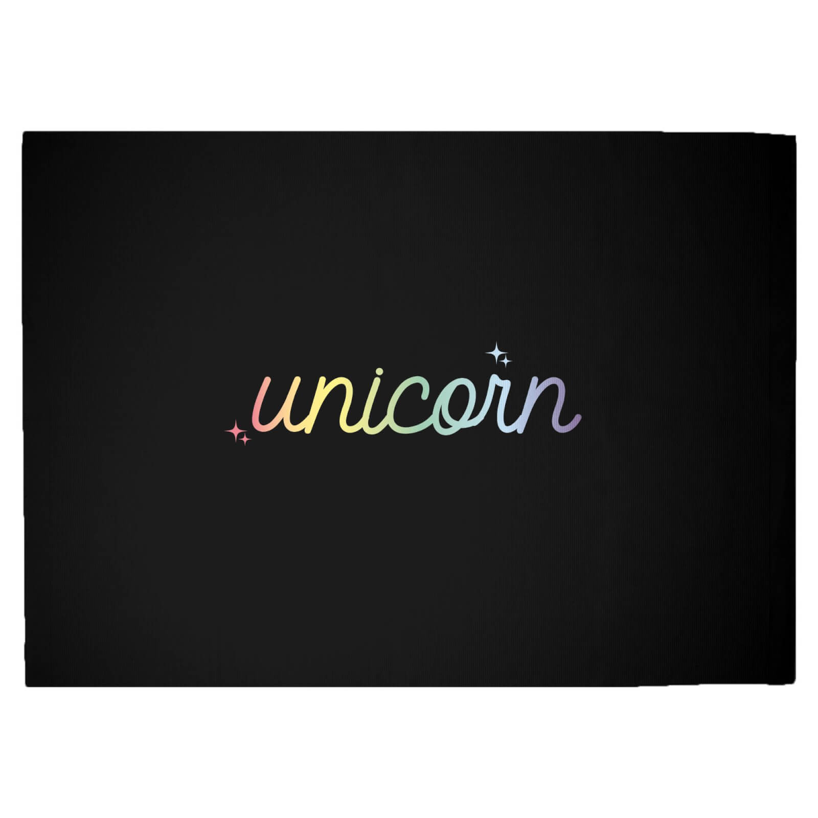 Be A Unicorn In A Field Of Horses Woven Rug - Large