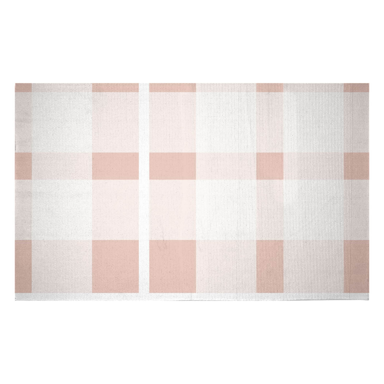 Plush Tartan Woven Rug - Small