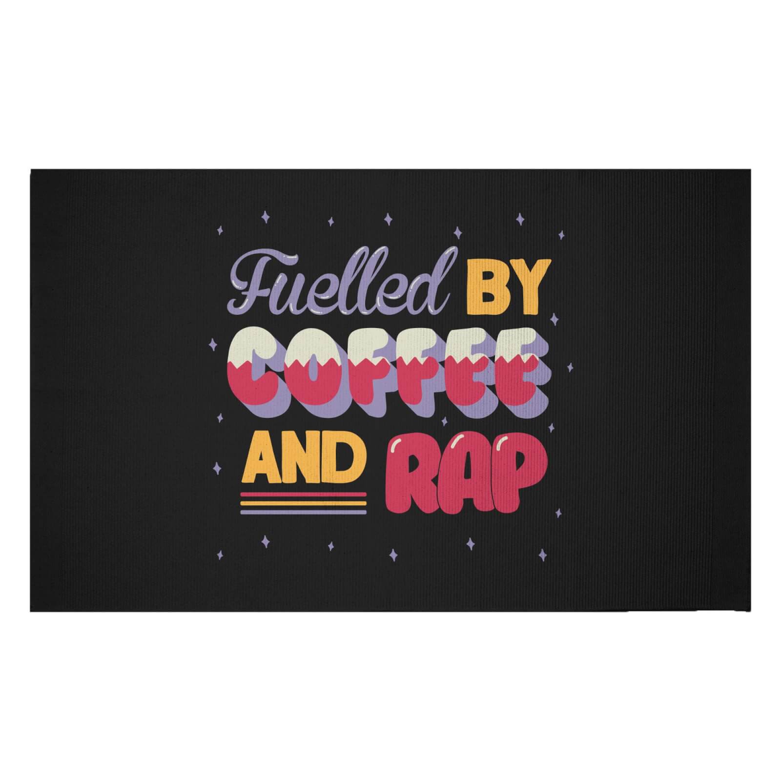 Fuelled By Coffee And Rap Woven Rug - Small
