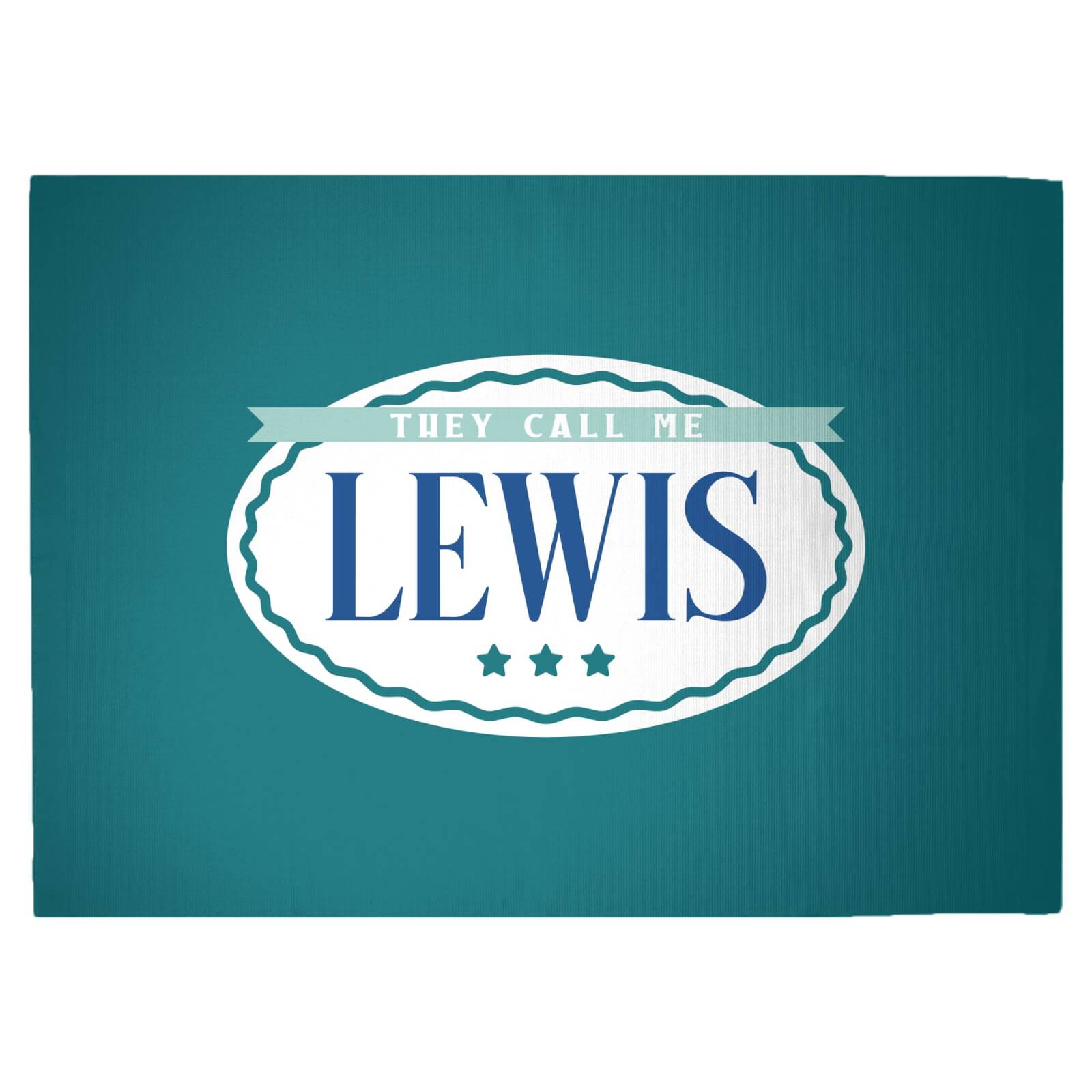 They Call Me Lewis Woven Rug - Large