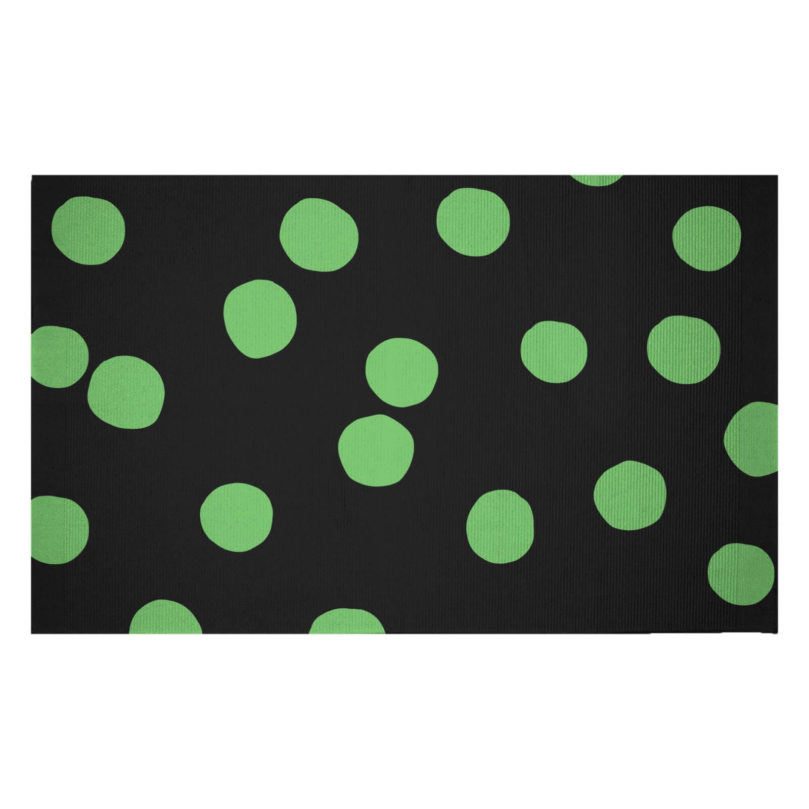 Large Polka Dots Woven Rug - Small