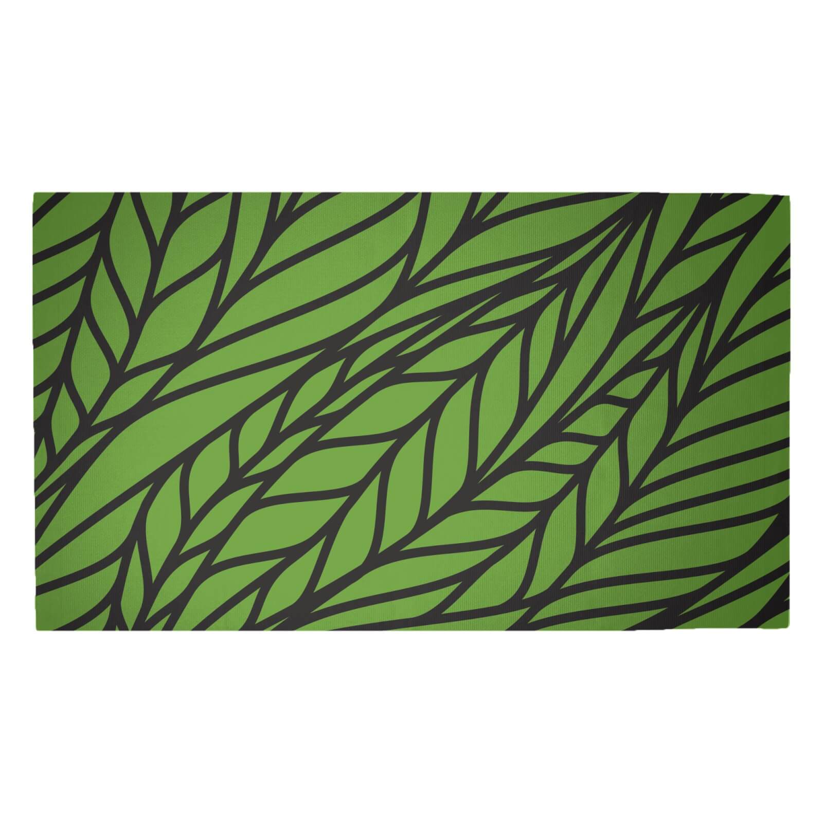 Wavy Leaves Woven Rug - Medium