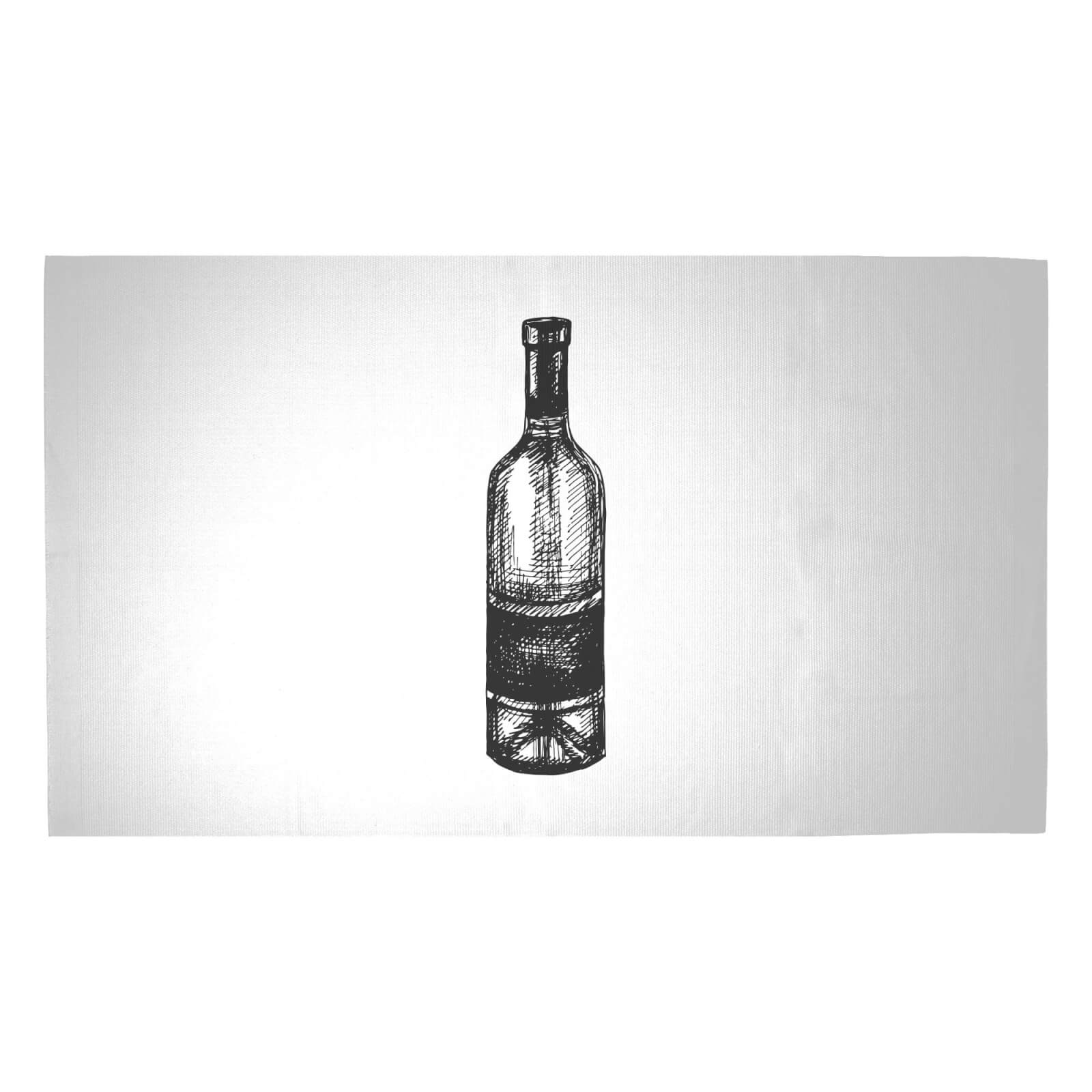 Wine Bottle Woven Rug - Medium