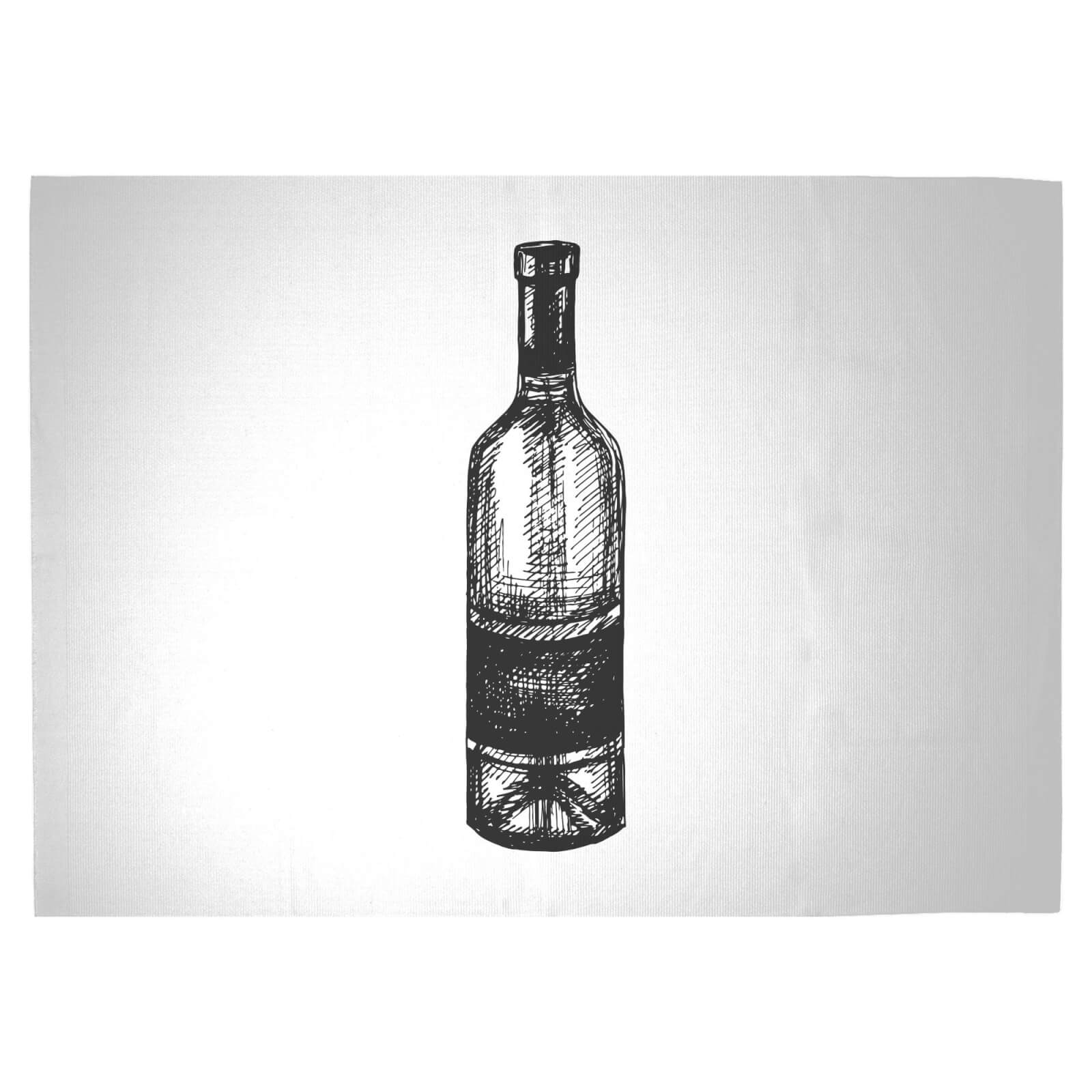 Wine Bottle Woven Rug - Large