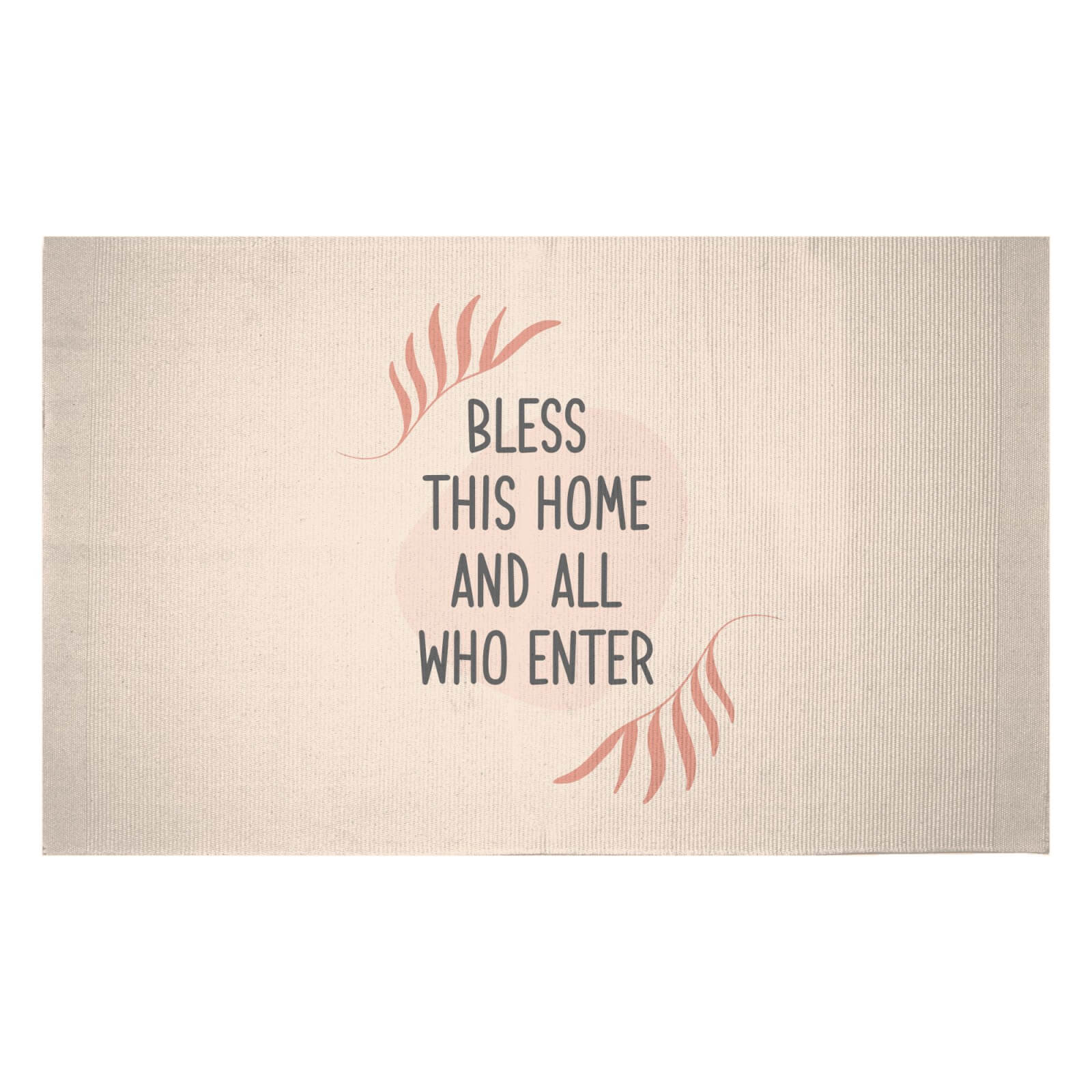 Bless This Home Woven Rug - Small
