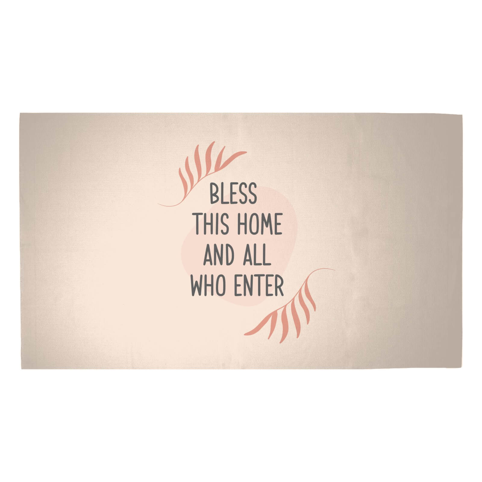 Bless This Home Woven Rug - Medium