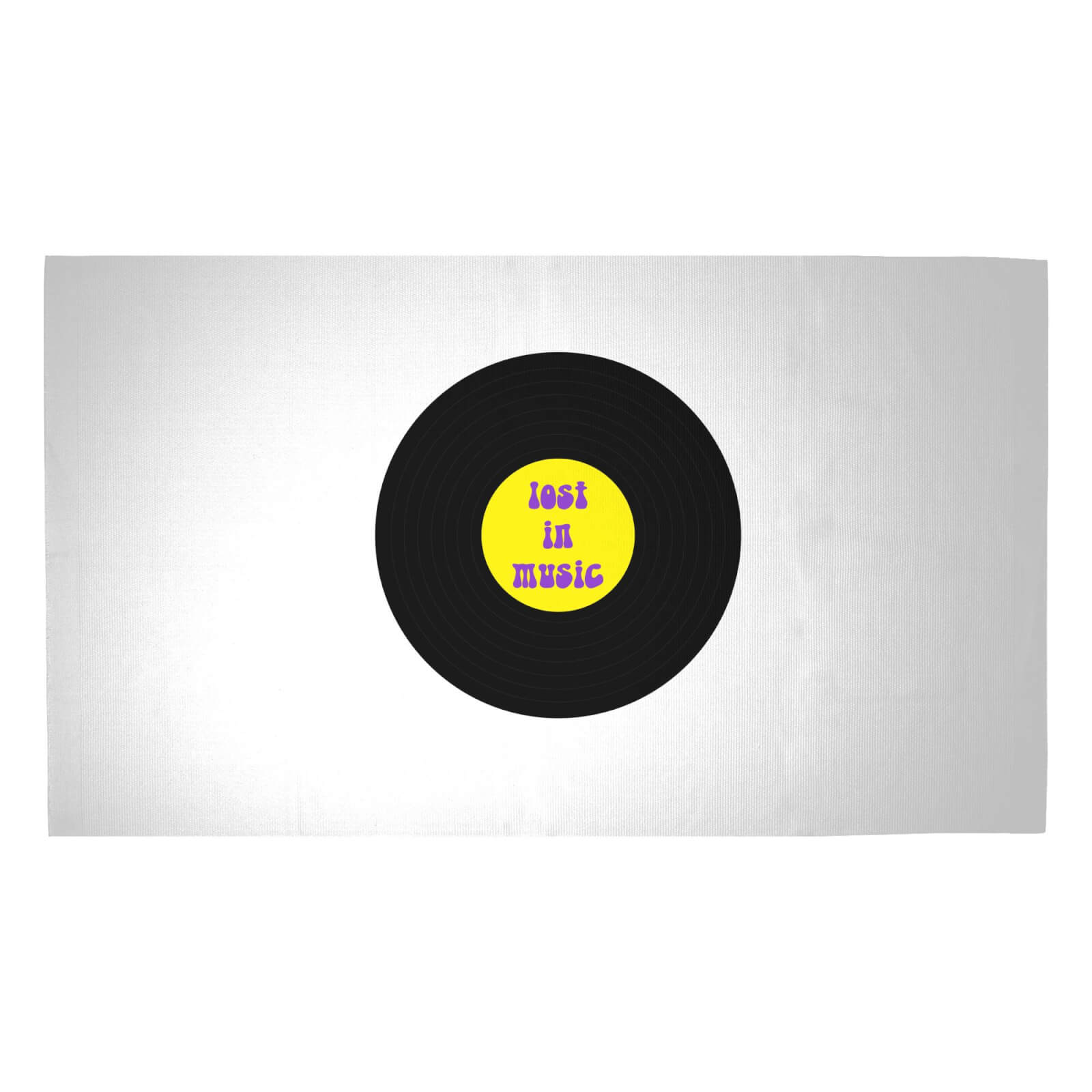 Lost In Music Record Woven Rug - Medium