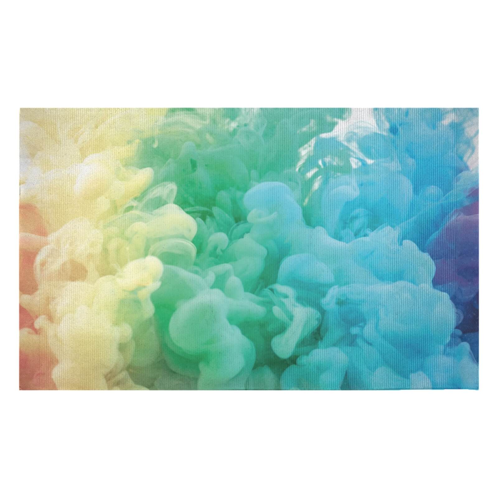 Rainbow Smoke Woven Rug - Small
