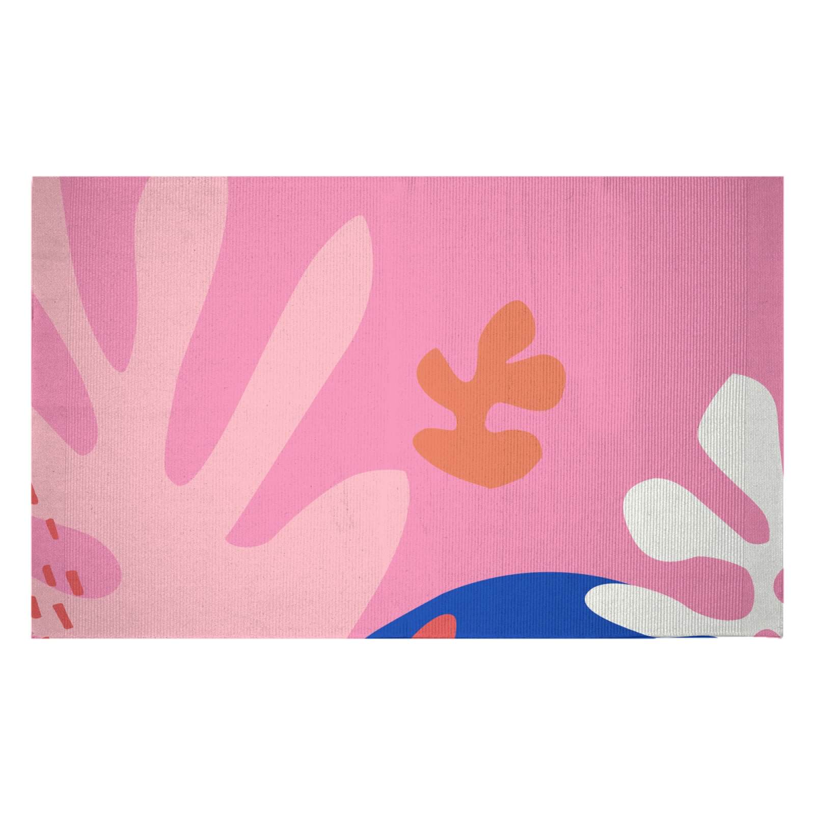 Colourful Abstract Woven Rug - Small