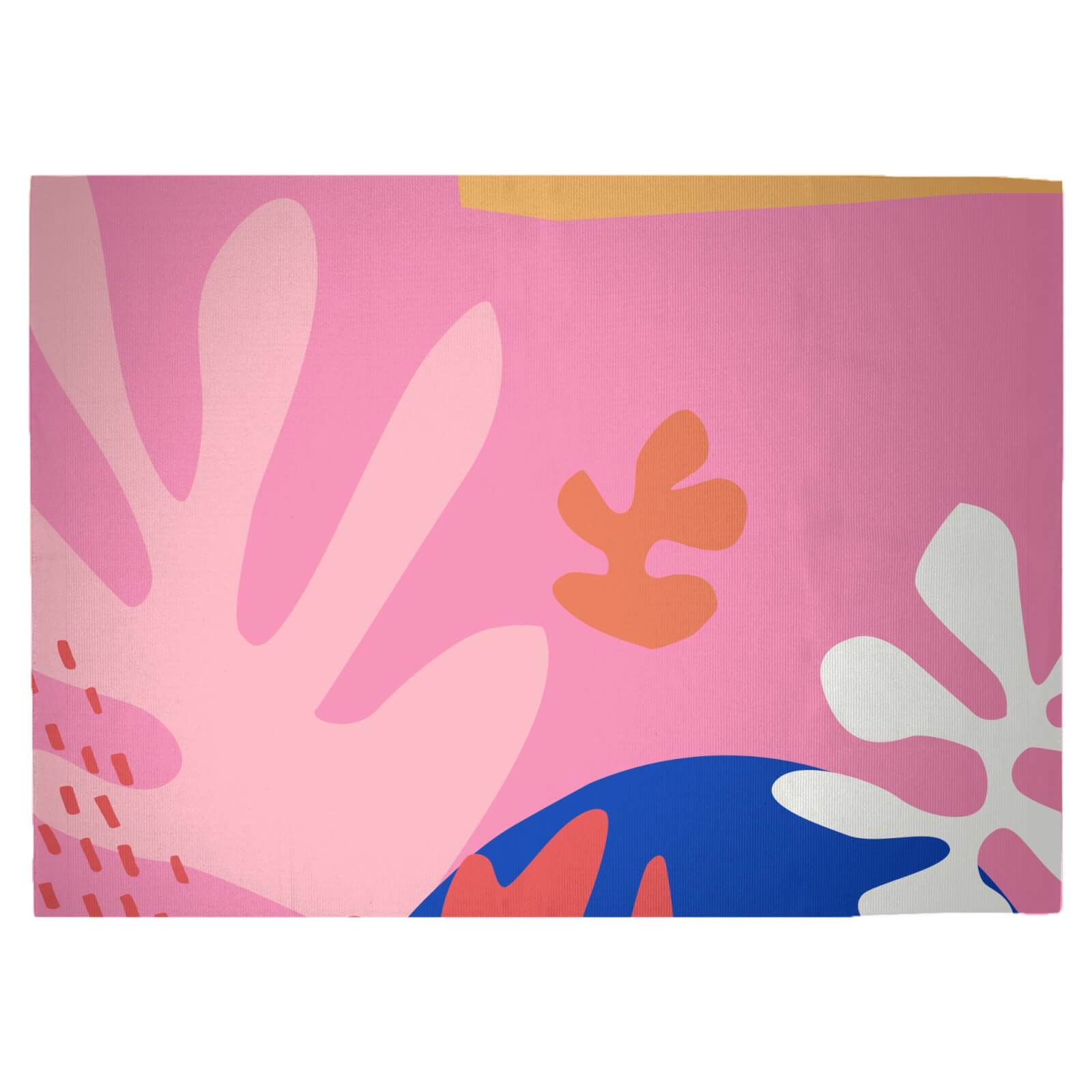 Colourful Abstract Woven Rug - Large