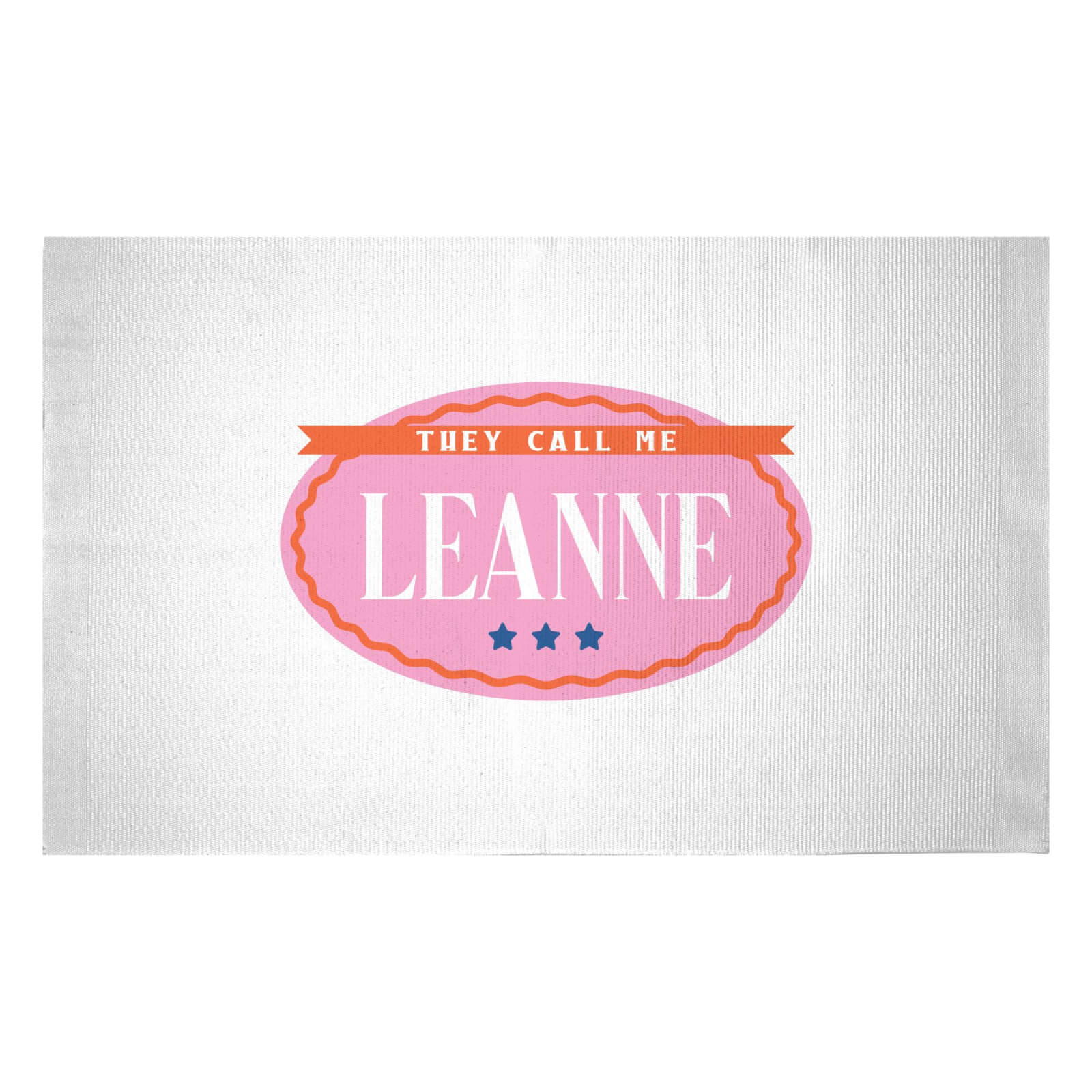 They Call Me Leanne Woven Rug - Small