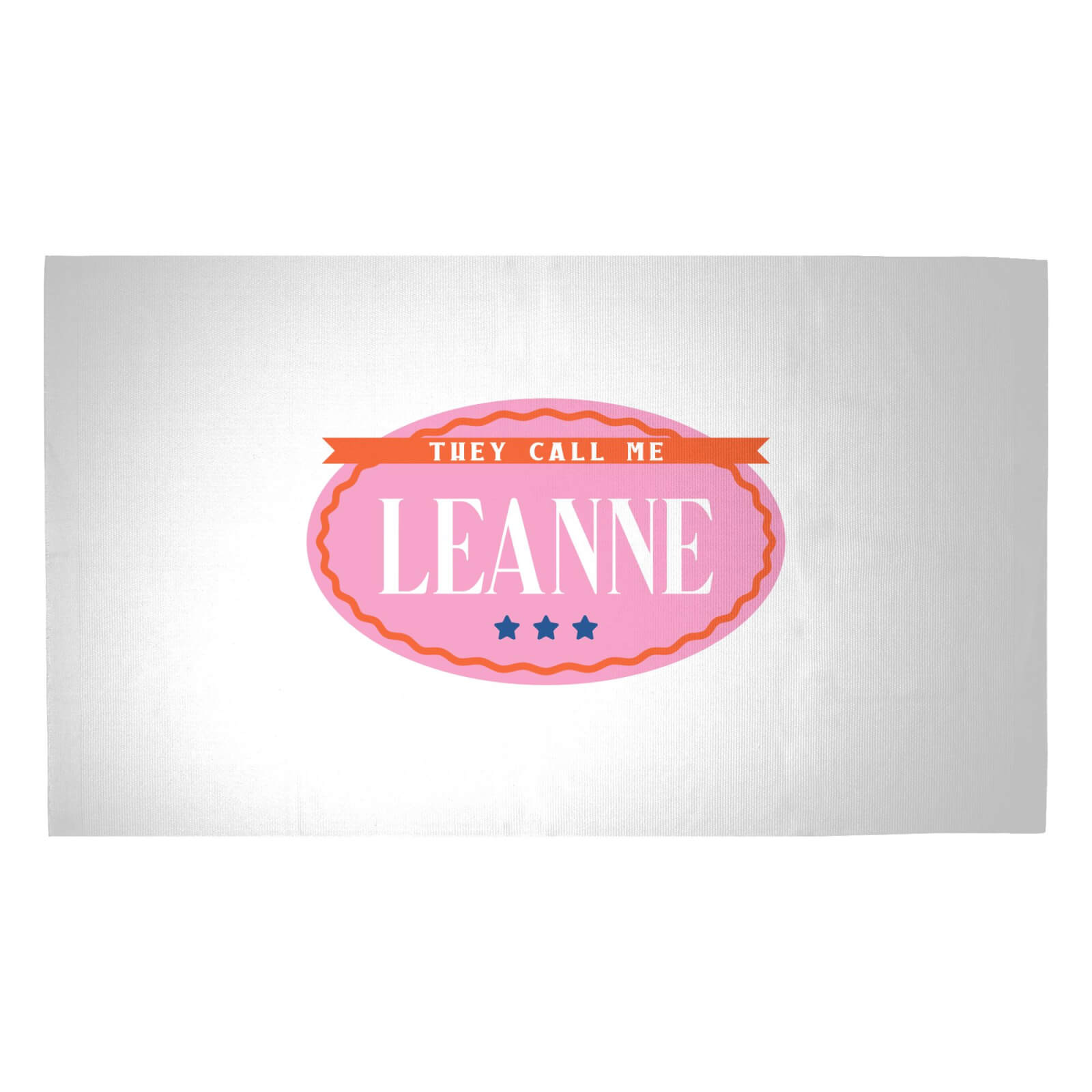 They Call Me Leanne Woven Rug - Medium