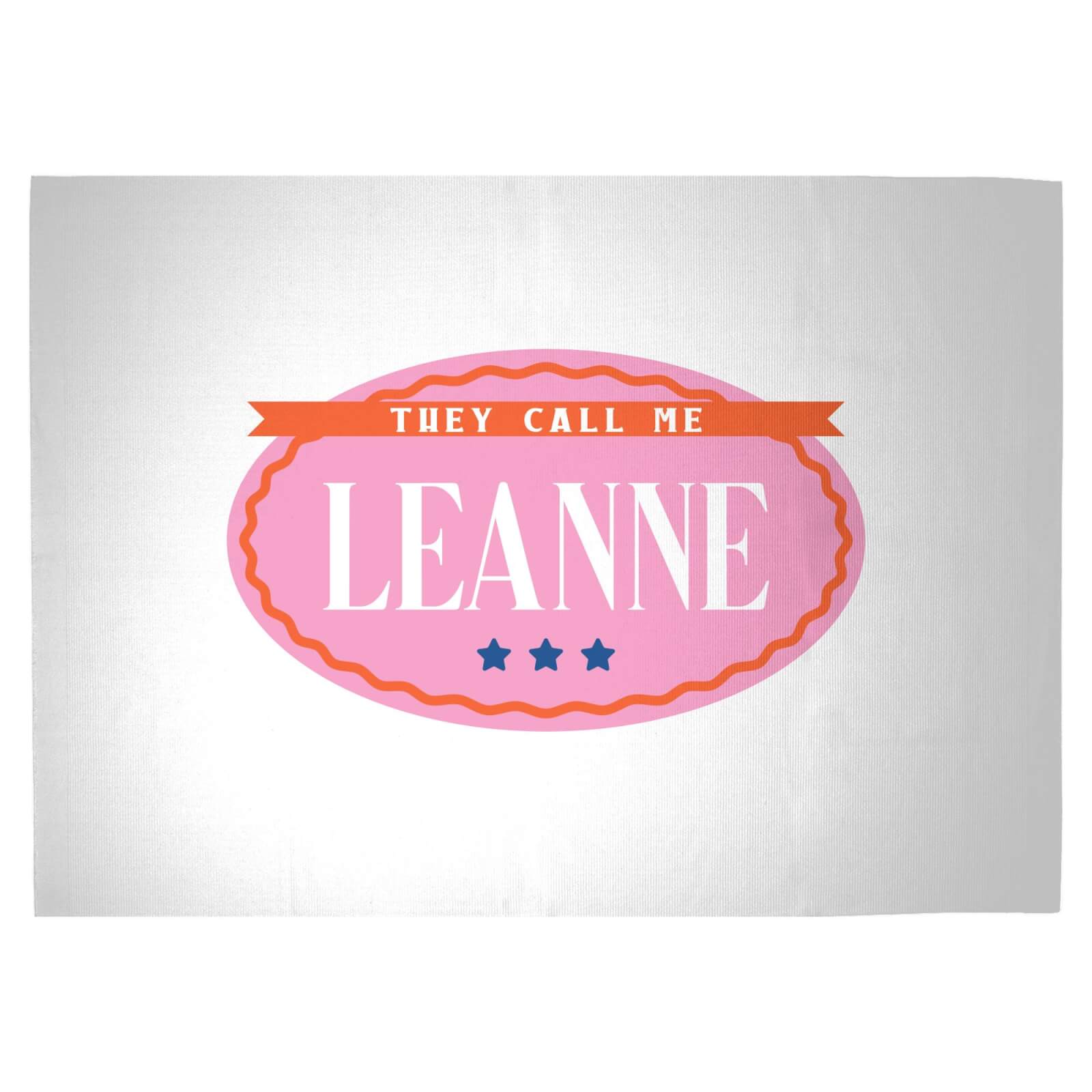 They Call Me Leanne Woven Rug - Large