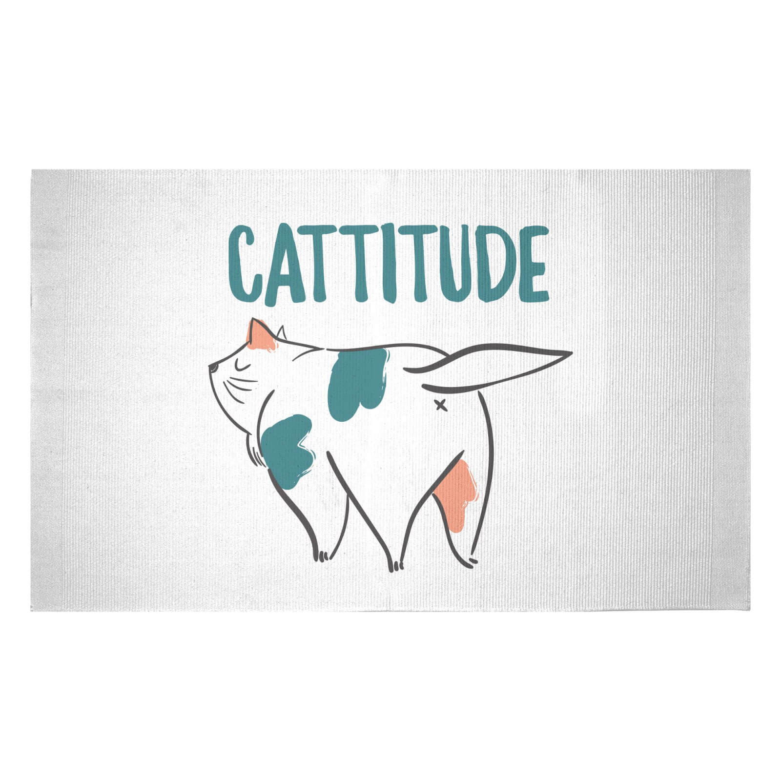 Cattitude Woven Rug - Small