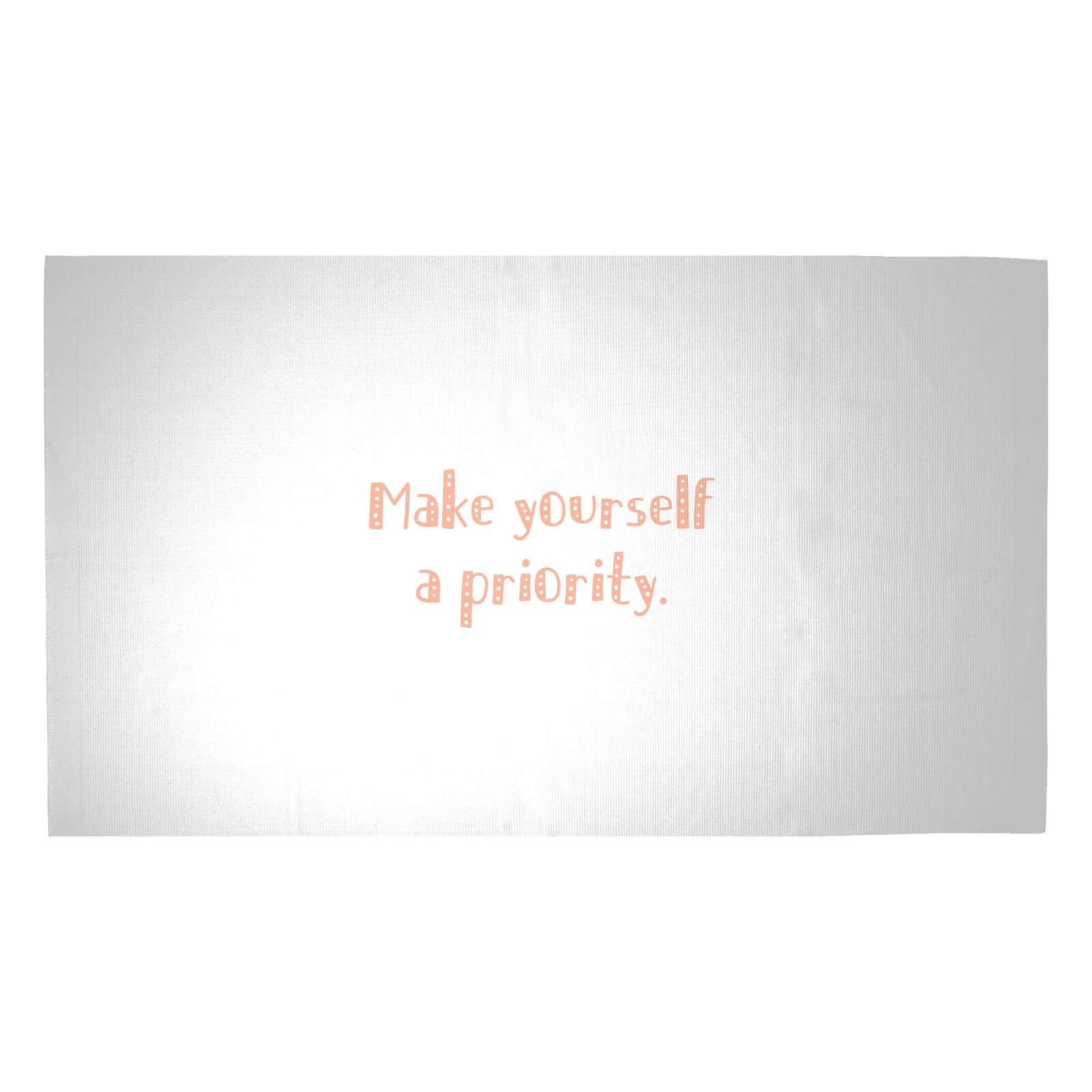 Make Yourself A Priority. Woven Rug - Medium