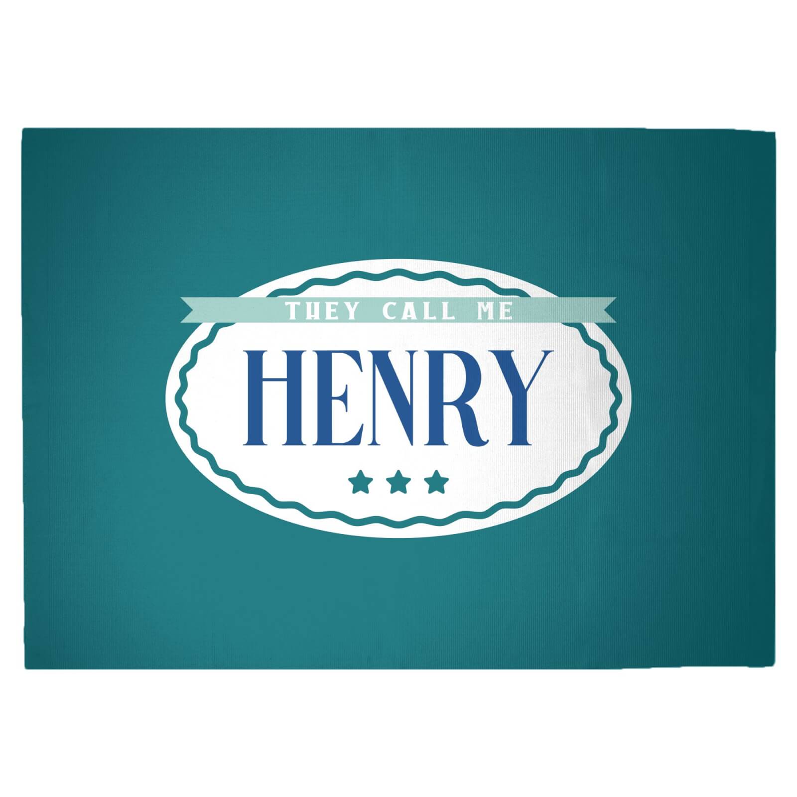 They Call Me Henry Woven Rug - Large