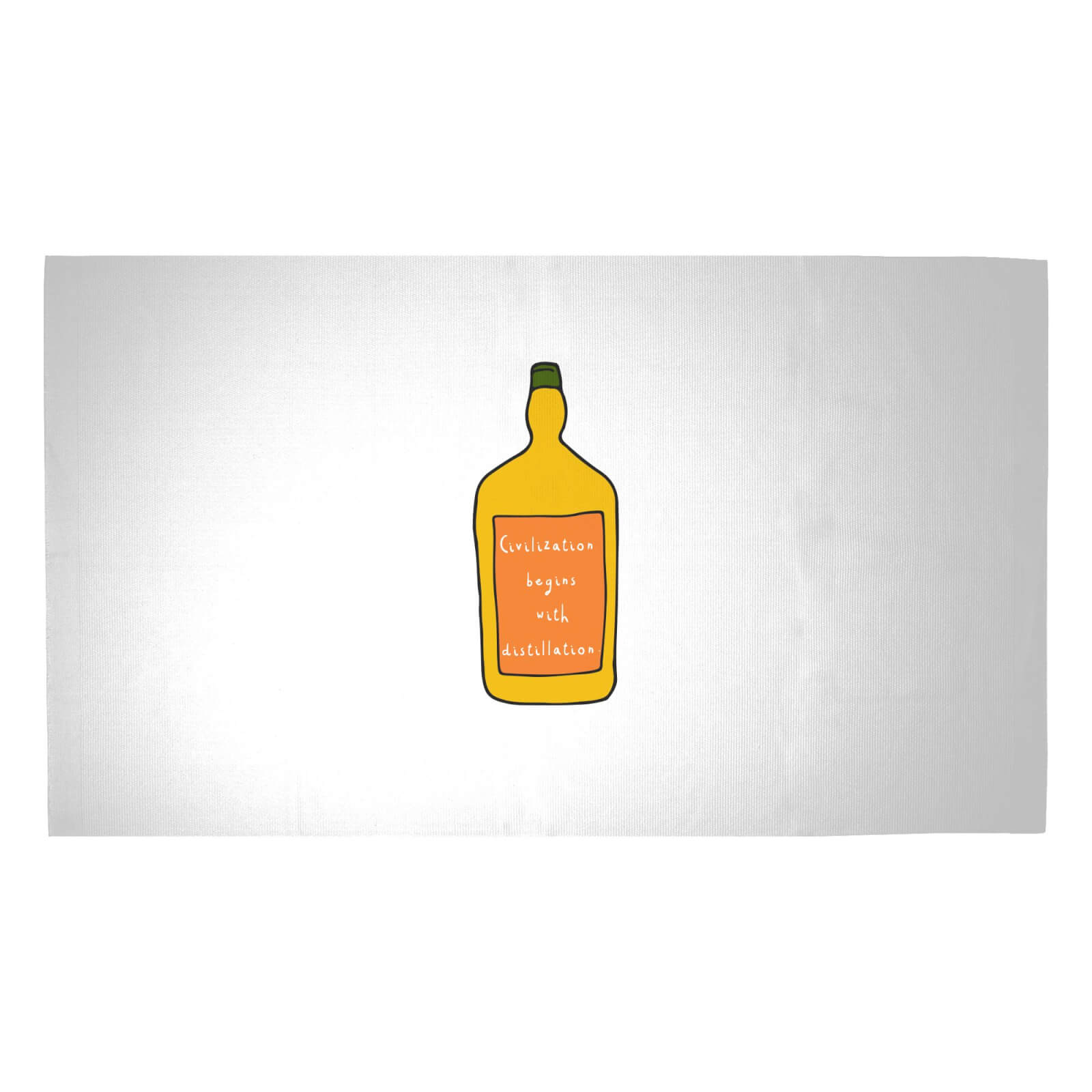 Civilisation Begins With Distillation Woven Rug - Medium