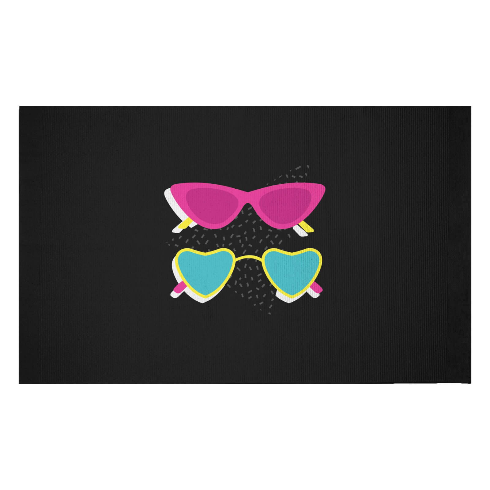 Sunglasses Graphic Woven Rug - Small