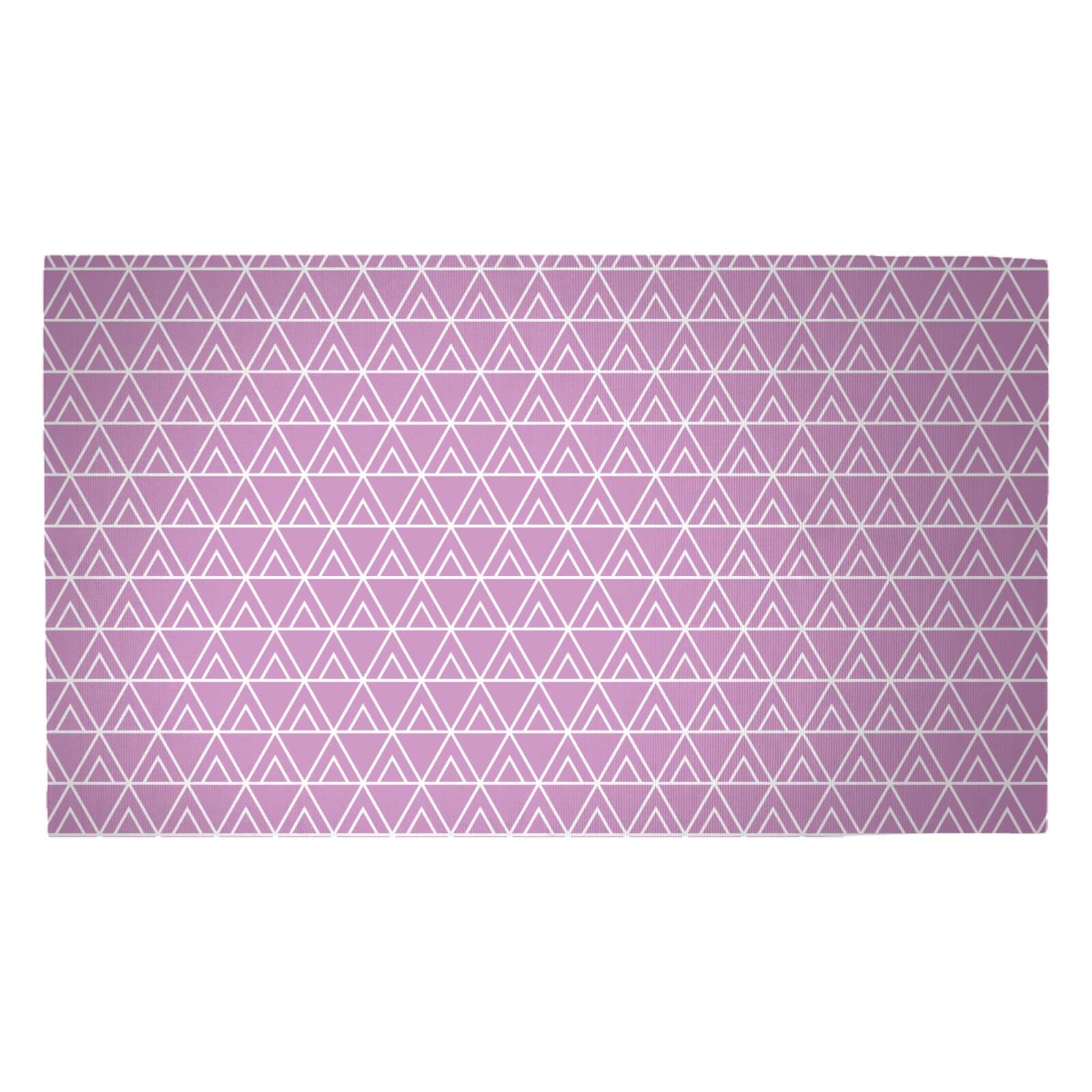 Linear Triangles Woven Rug - Medium
