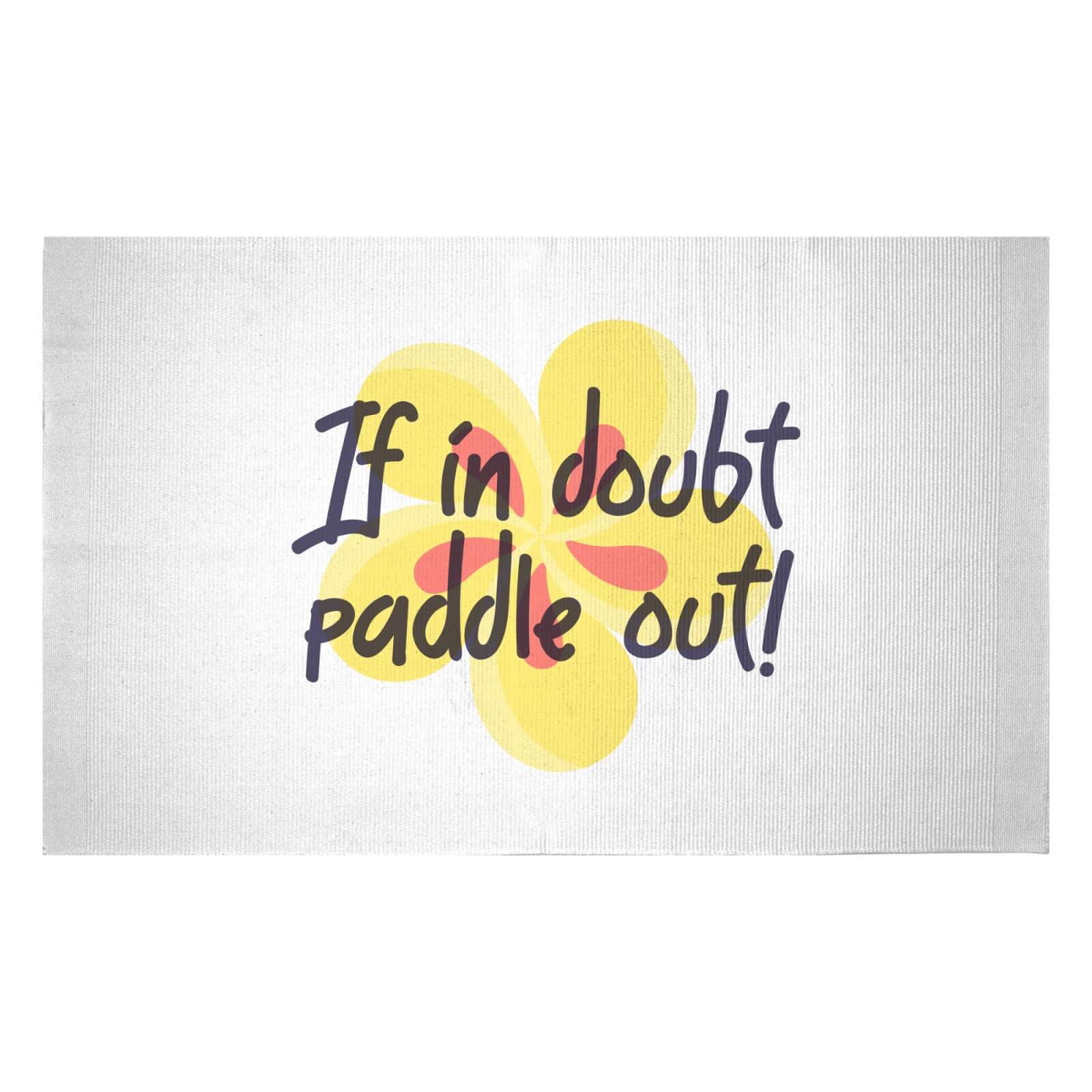 If In Doubt Paddle Out Woven Rug - Small