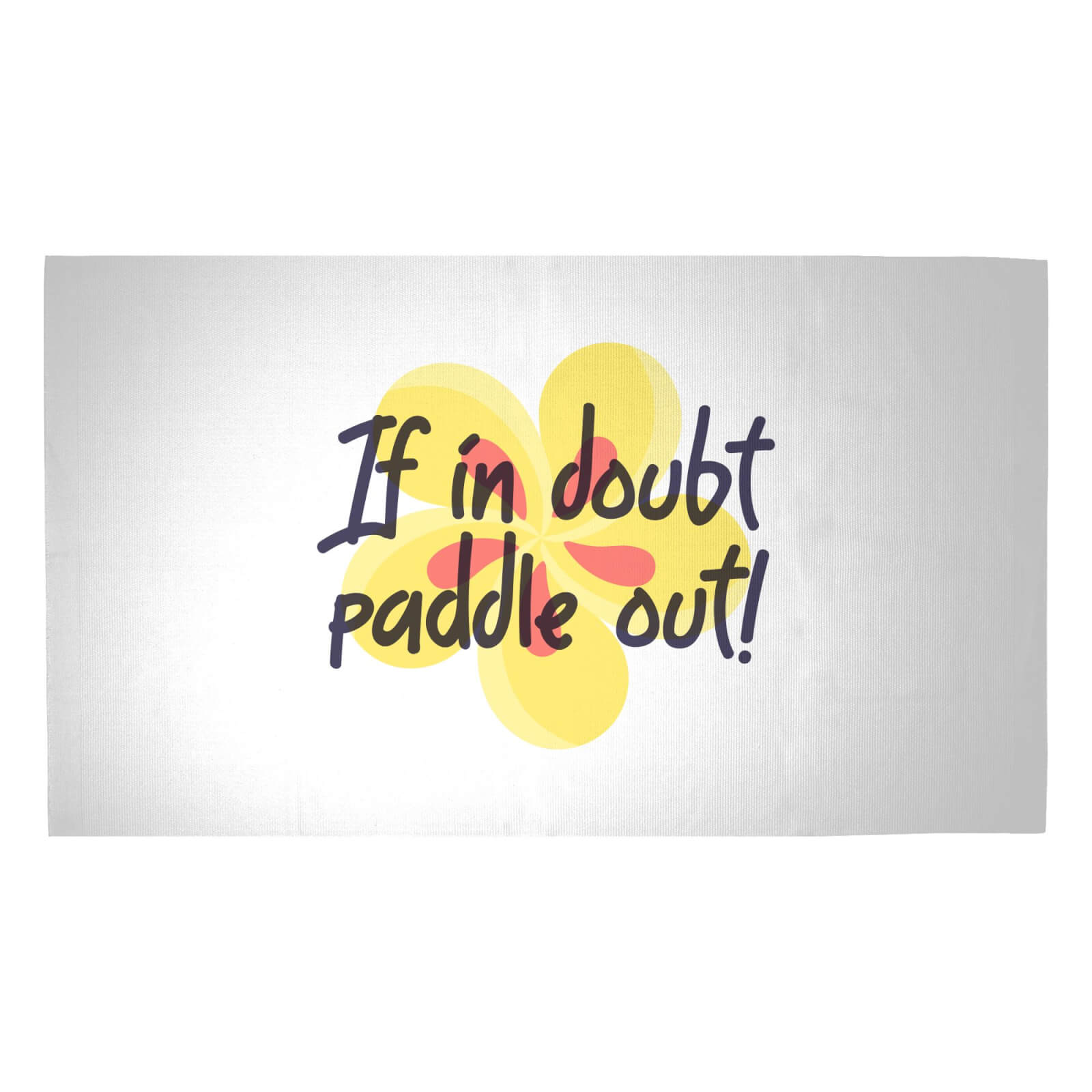 If In Doubt Paddle Out Woven Rug - Medium