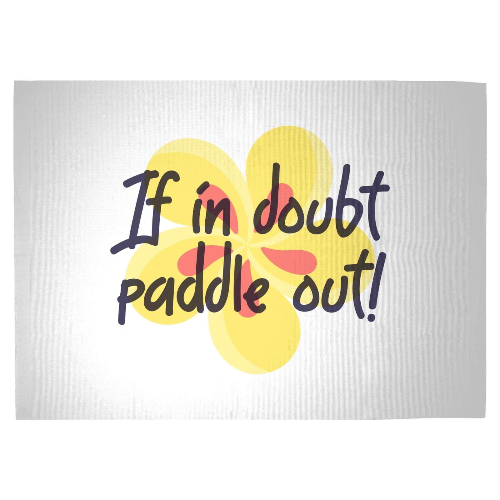 If In Doubt Paddle Out Woven Rug - Large