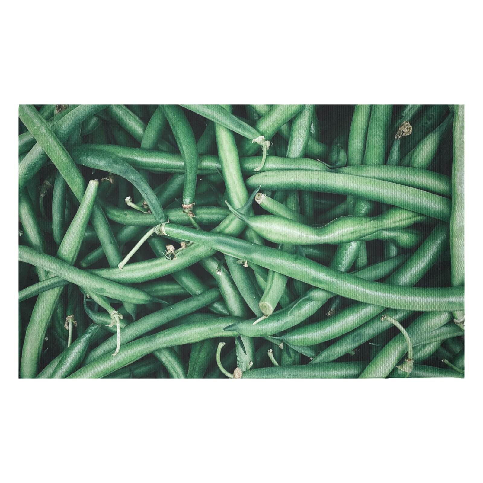 Green Beans Woven Rug - Small