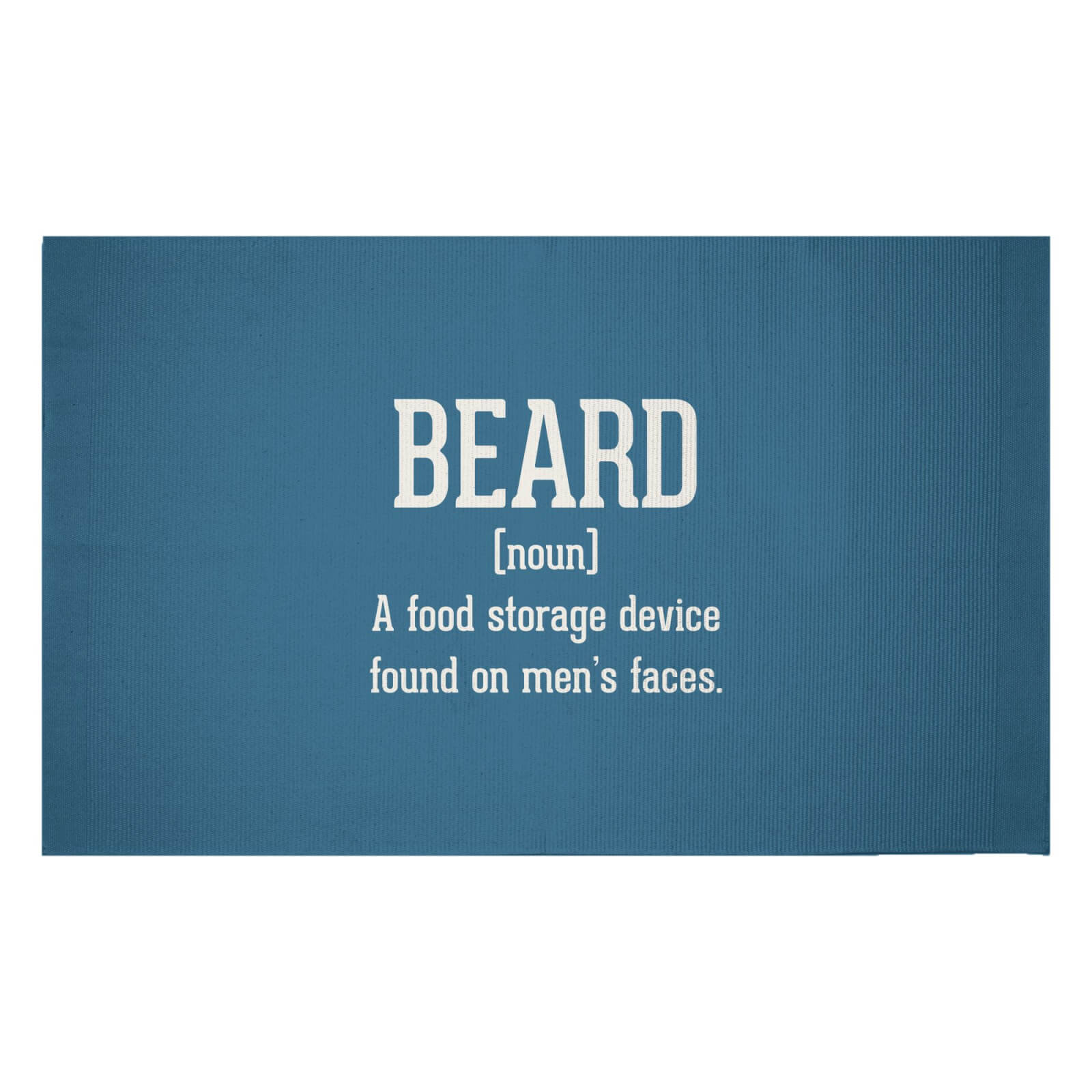 Beard Definition Woven Rug - Small