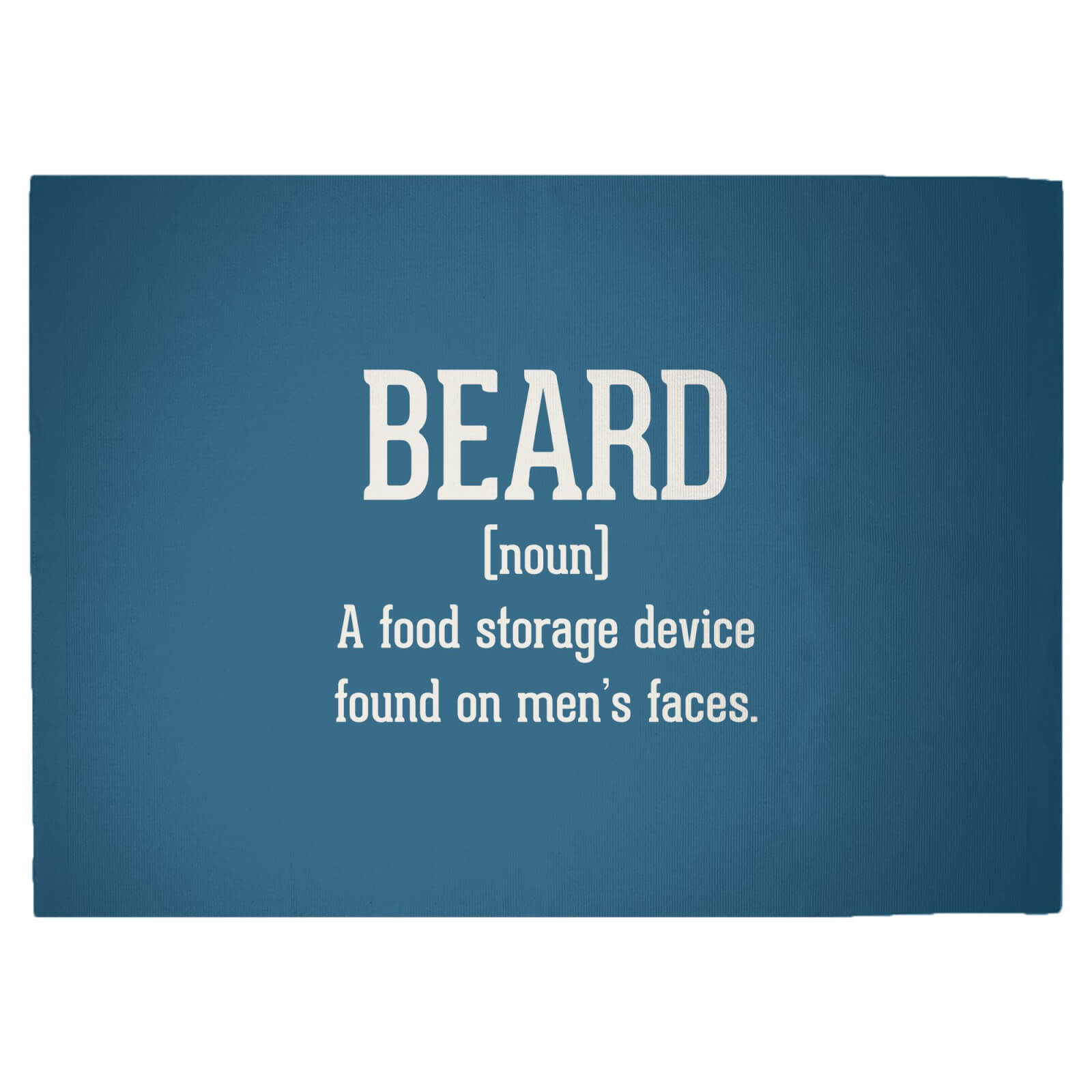 Beard Definition Woven Rug - Large