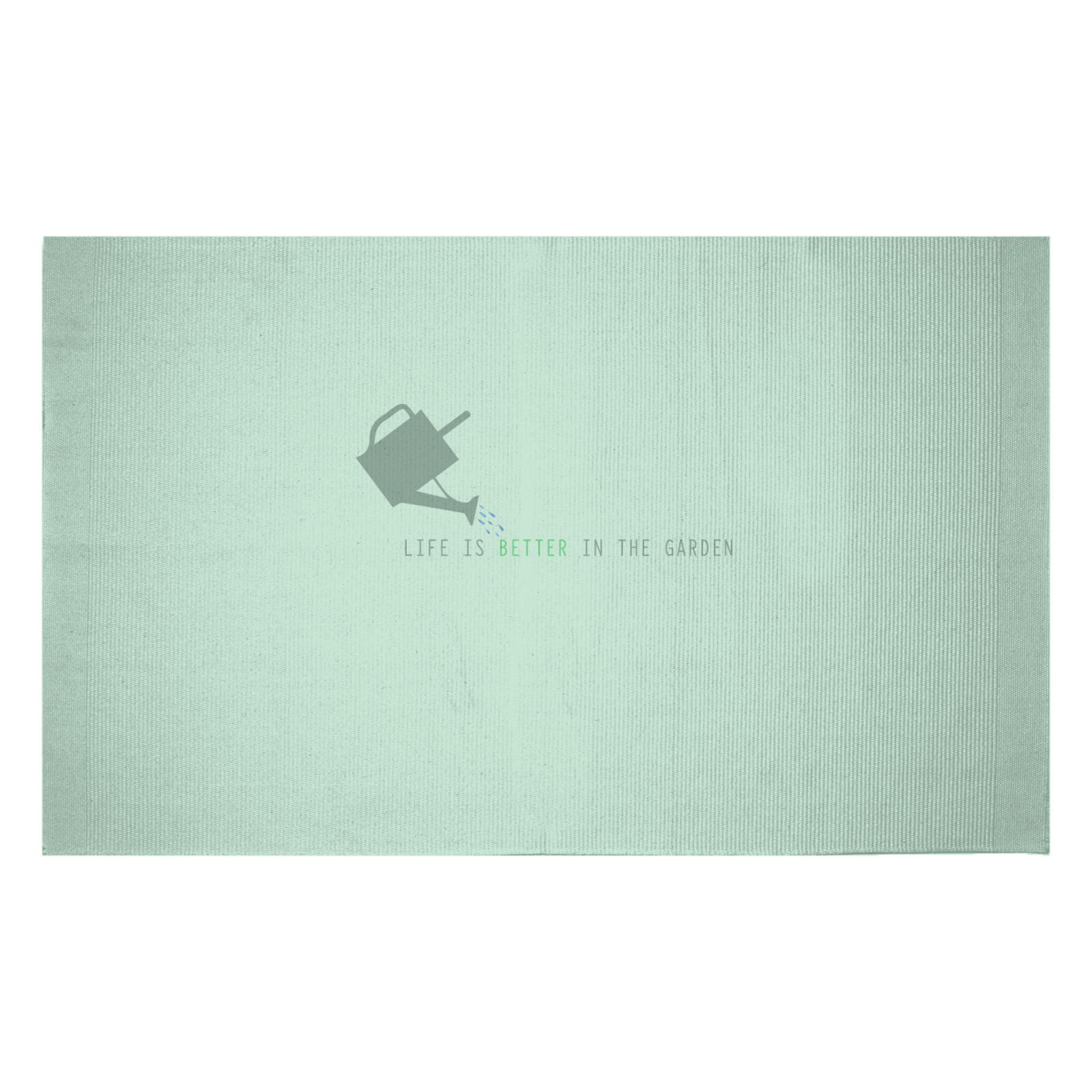 Life Is Better In The Garden Woven Rug - Small