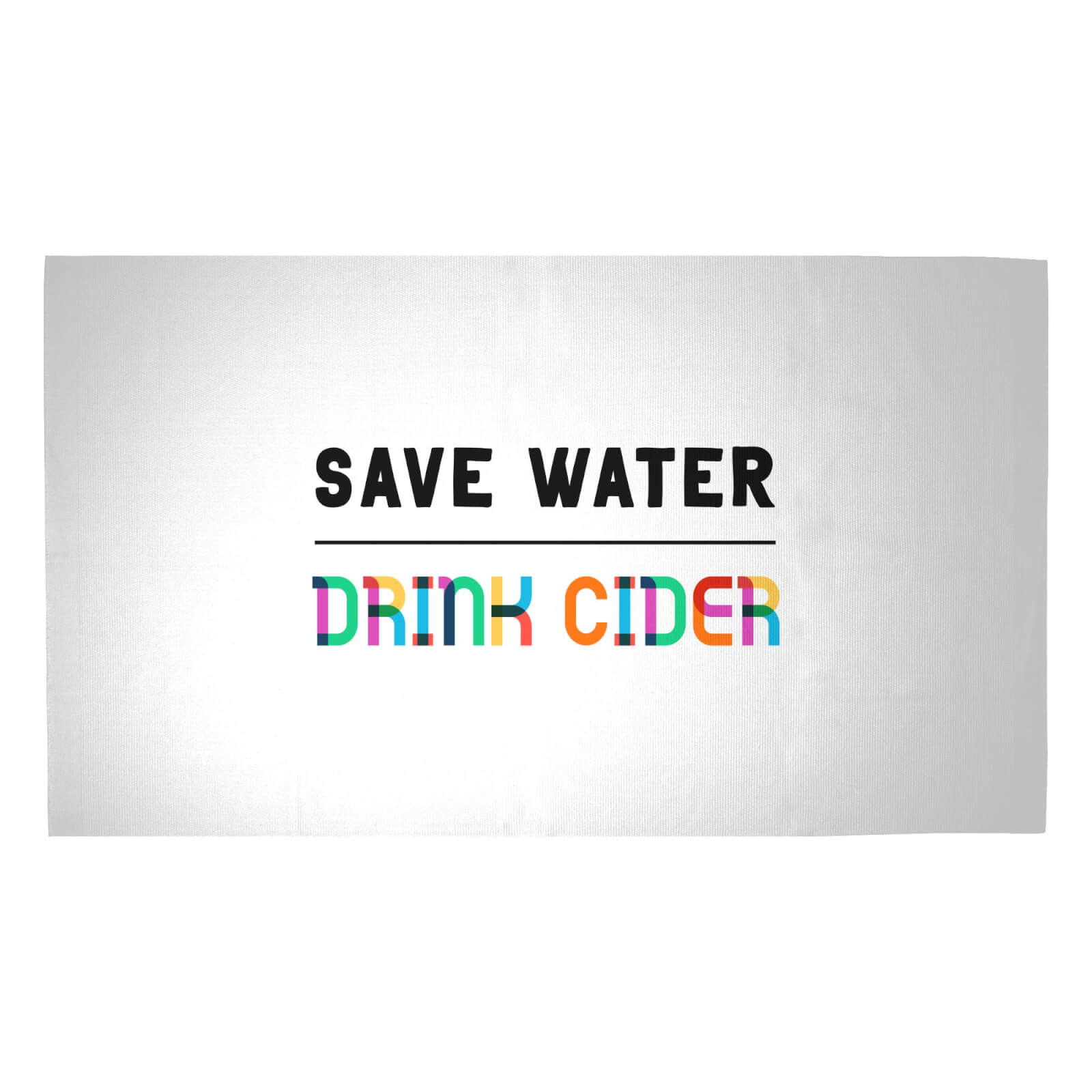 Save Water, Drink Cider Woven Rug - Medium
