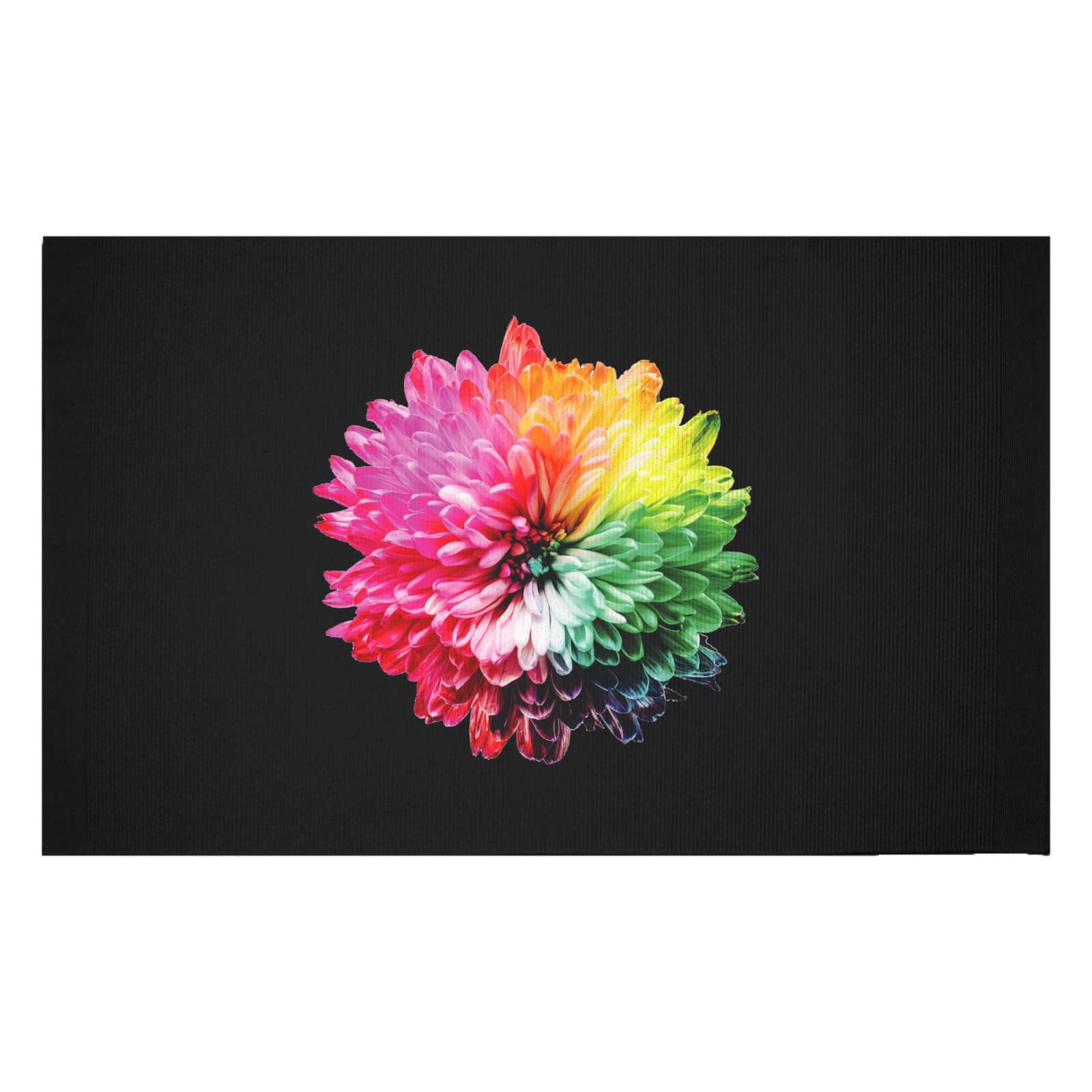 Fluro Flower Woven Rug - Small