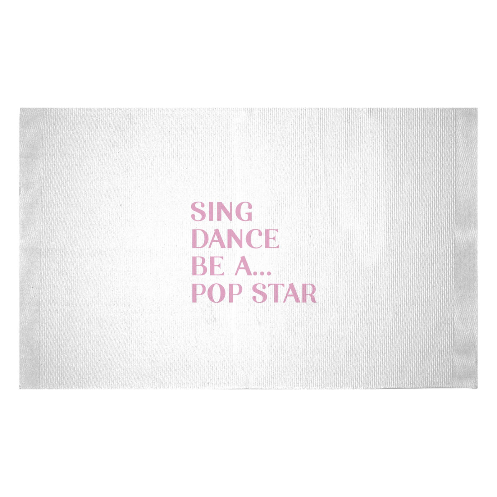 Sing Dance Be A Pop Star Woven Rug - Small