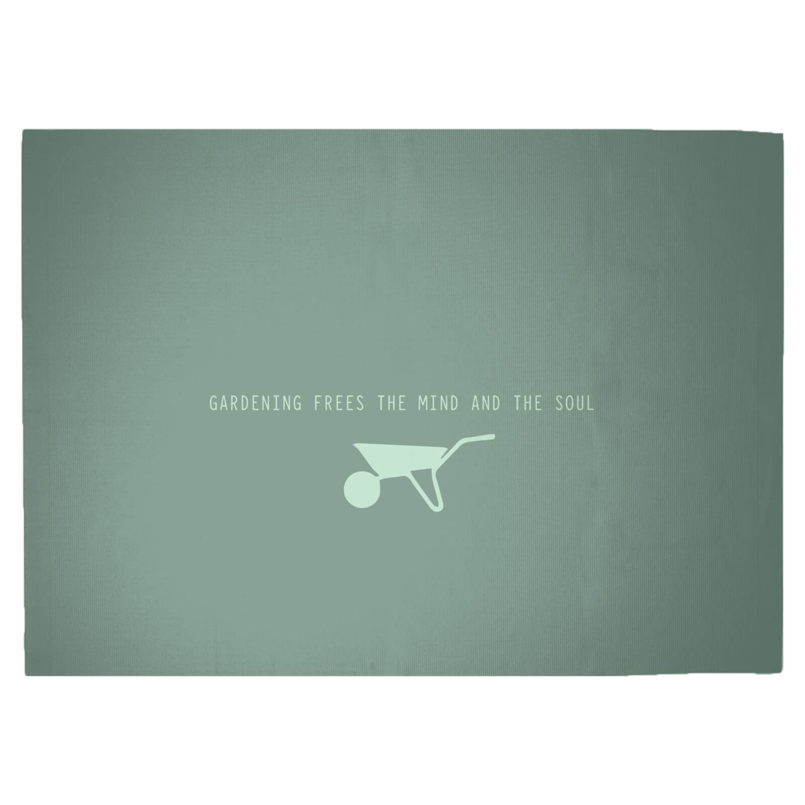 Gardening Frees The Mind And The Soul Woven Rug - Large