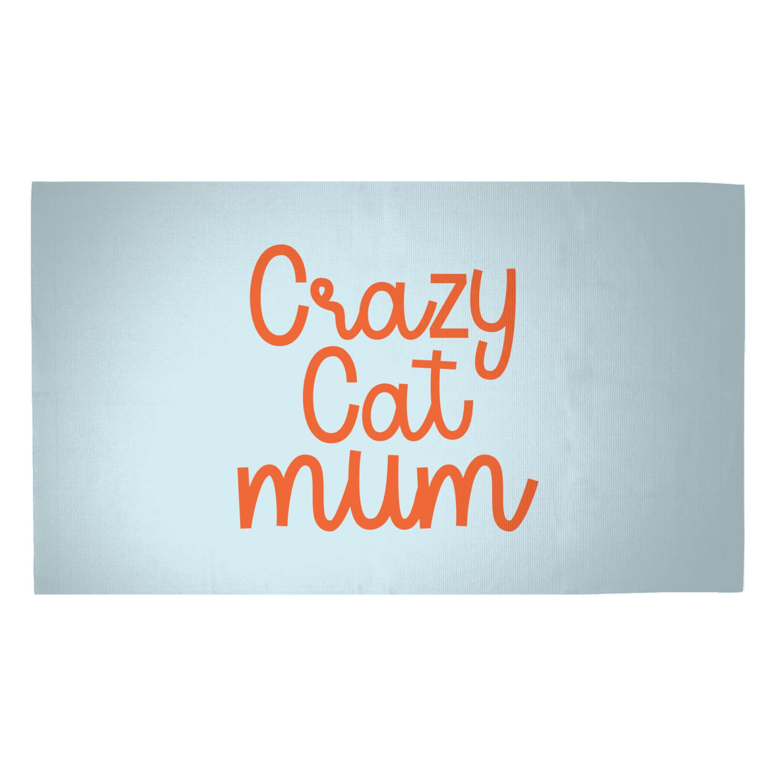 Crazy Cat Mum Woven Rug - Medium