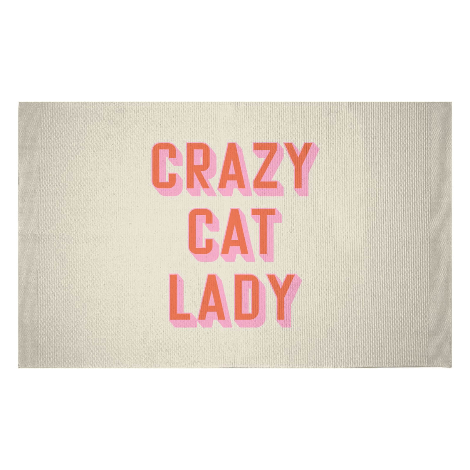 Crazy Cat Lady Woven Rug - Small