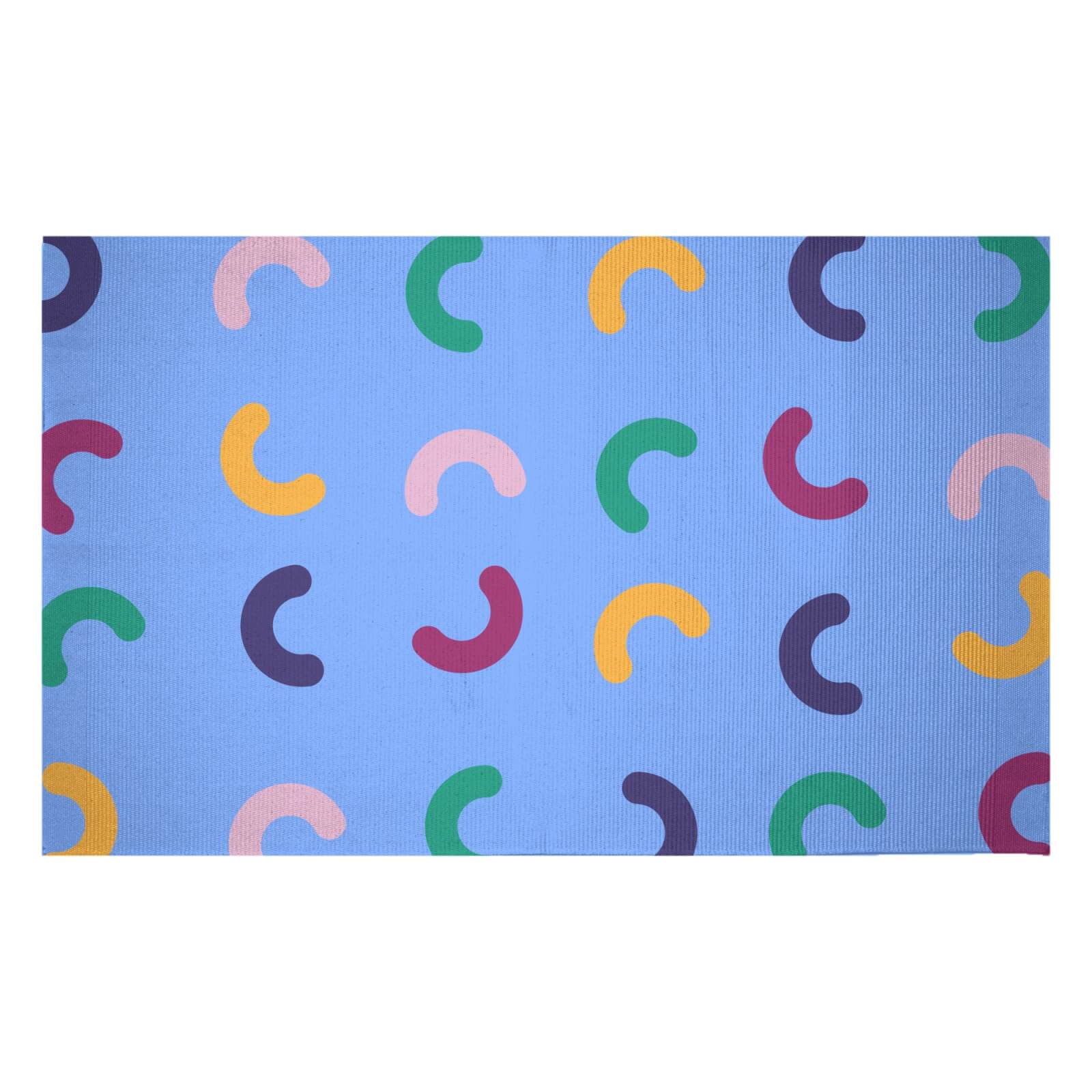 Rainbow Curls Woven Rug - Small