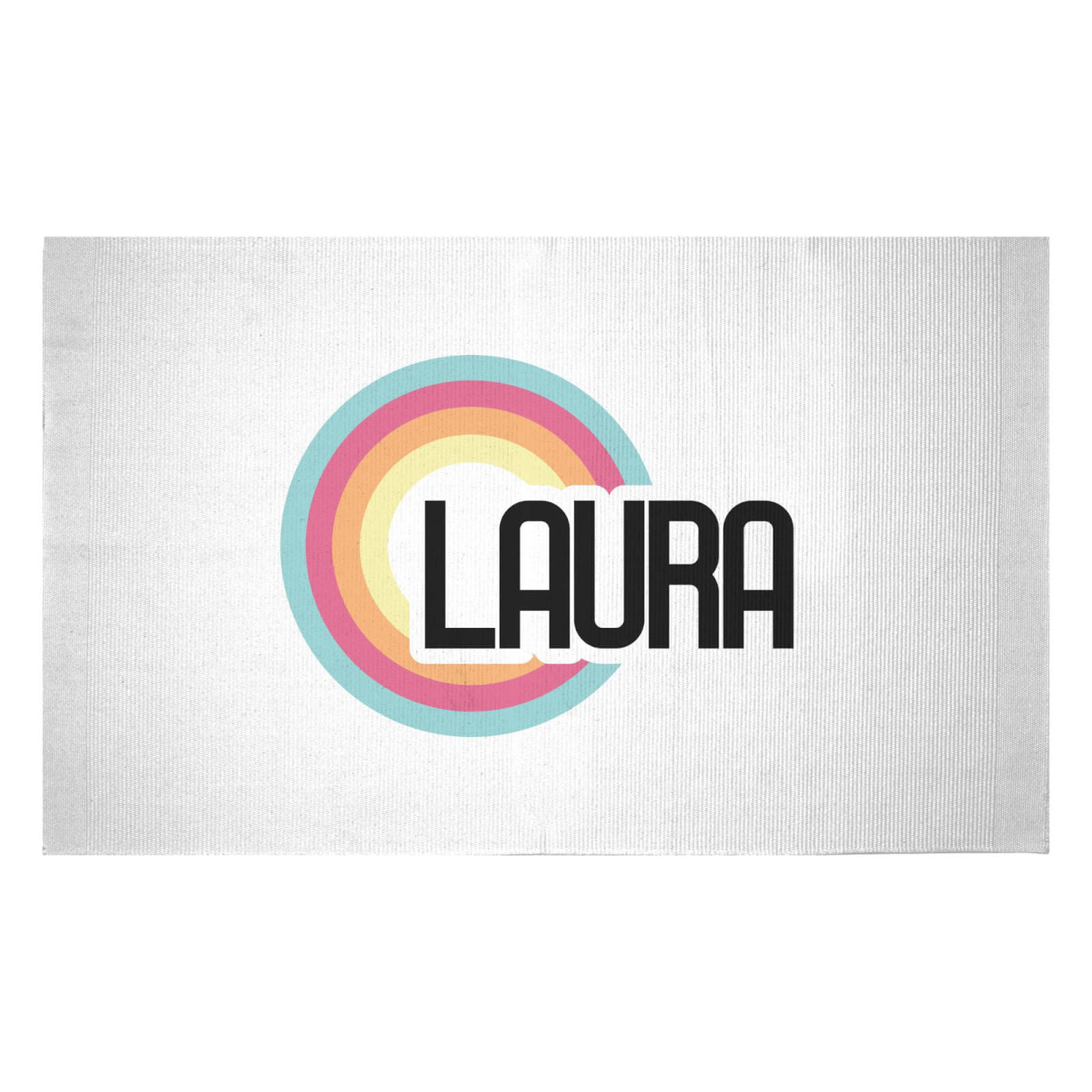 Laura Rainbow Woven Rug - Small